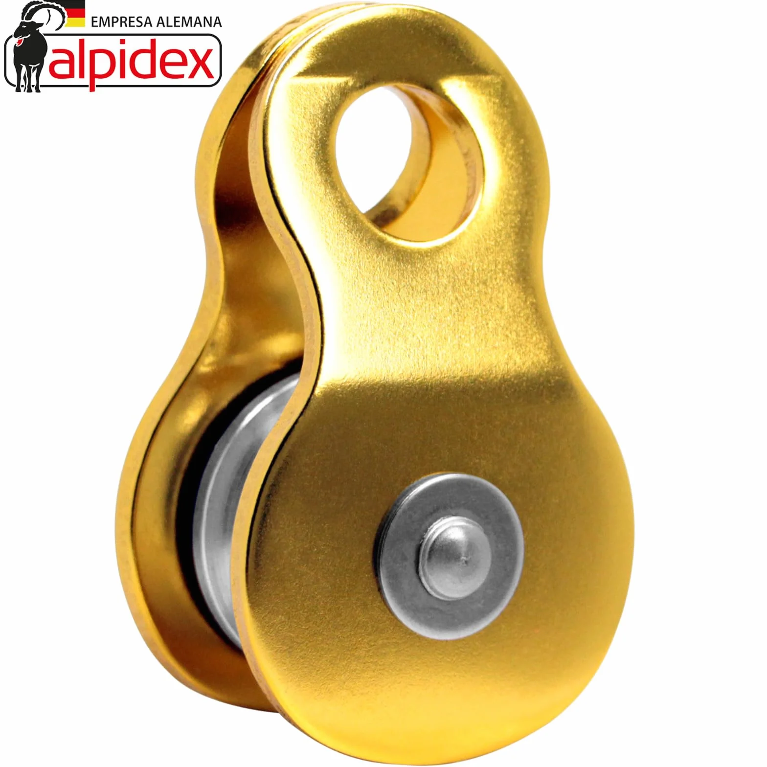 ALPIDEX Polea 20 kN EN12278 Cuerdas 11 mm Polipasto de Cuerda