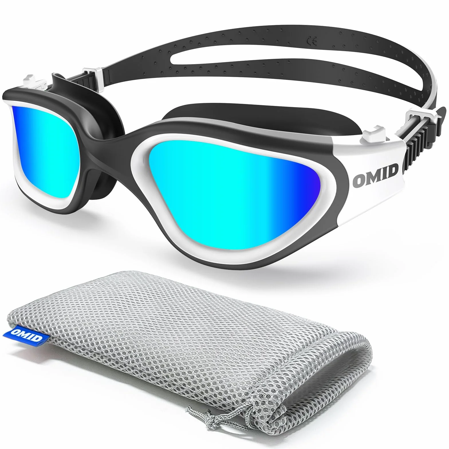 OMID P2 gafas de baño polarizadas antiniebla antiultravioleta sin fugas para adultos