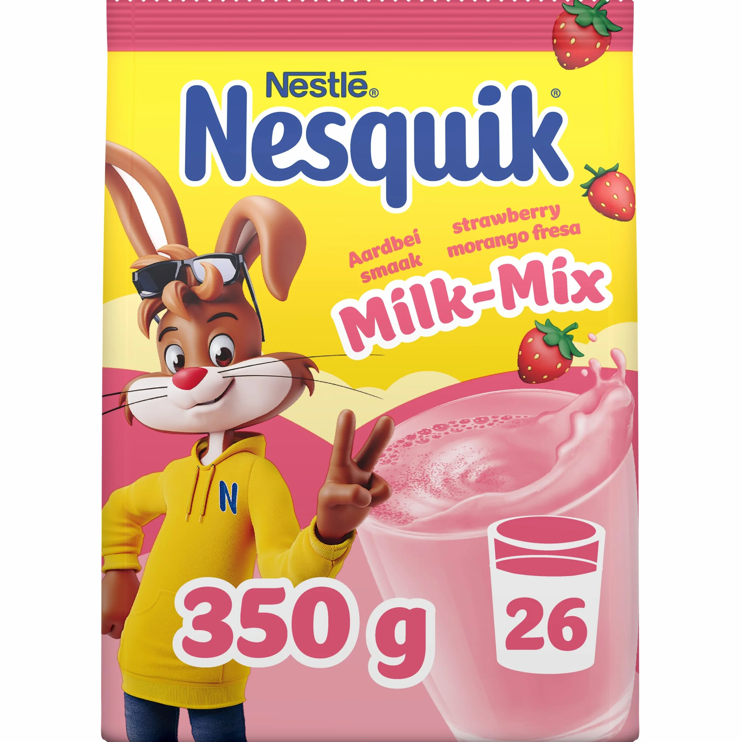 NESQUIK Nestlé Fresa, 14 bolsas de 350 g