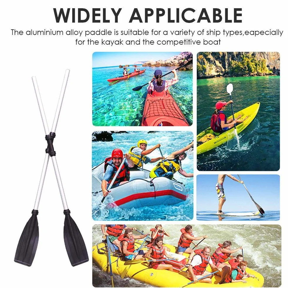 Kayak Remos Aluminio Doble Desmontable para Sup Piragua Canoa