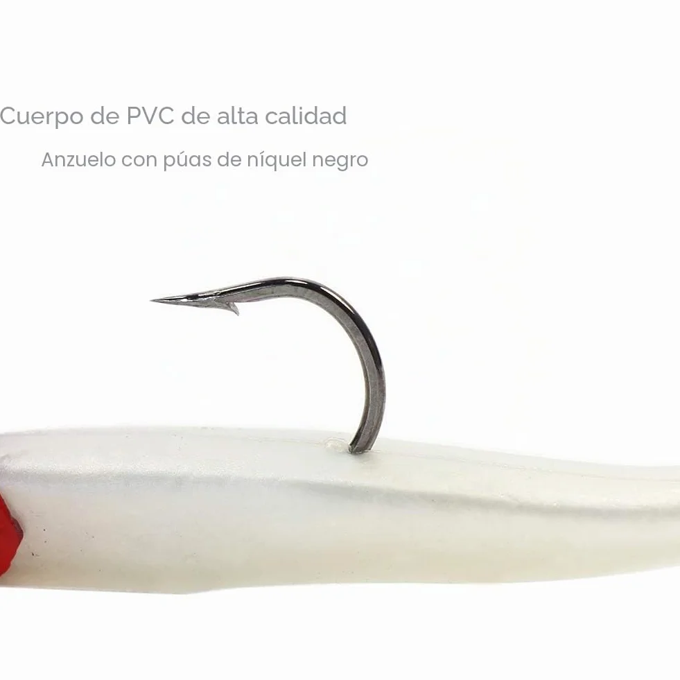Conjunto 10 peces goma 11 cm 18.5 g pesca depredadores