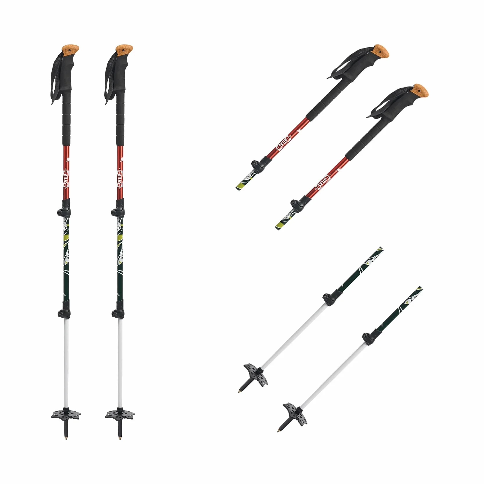 Atlas Bastones Unisex para Adultos Jessa Gilbert 3 PC diseño