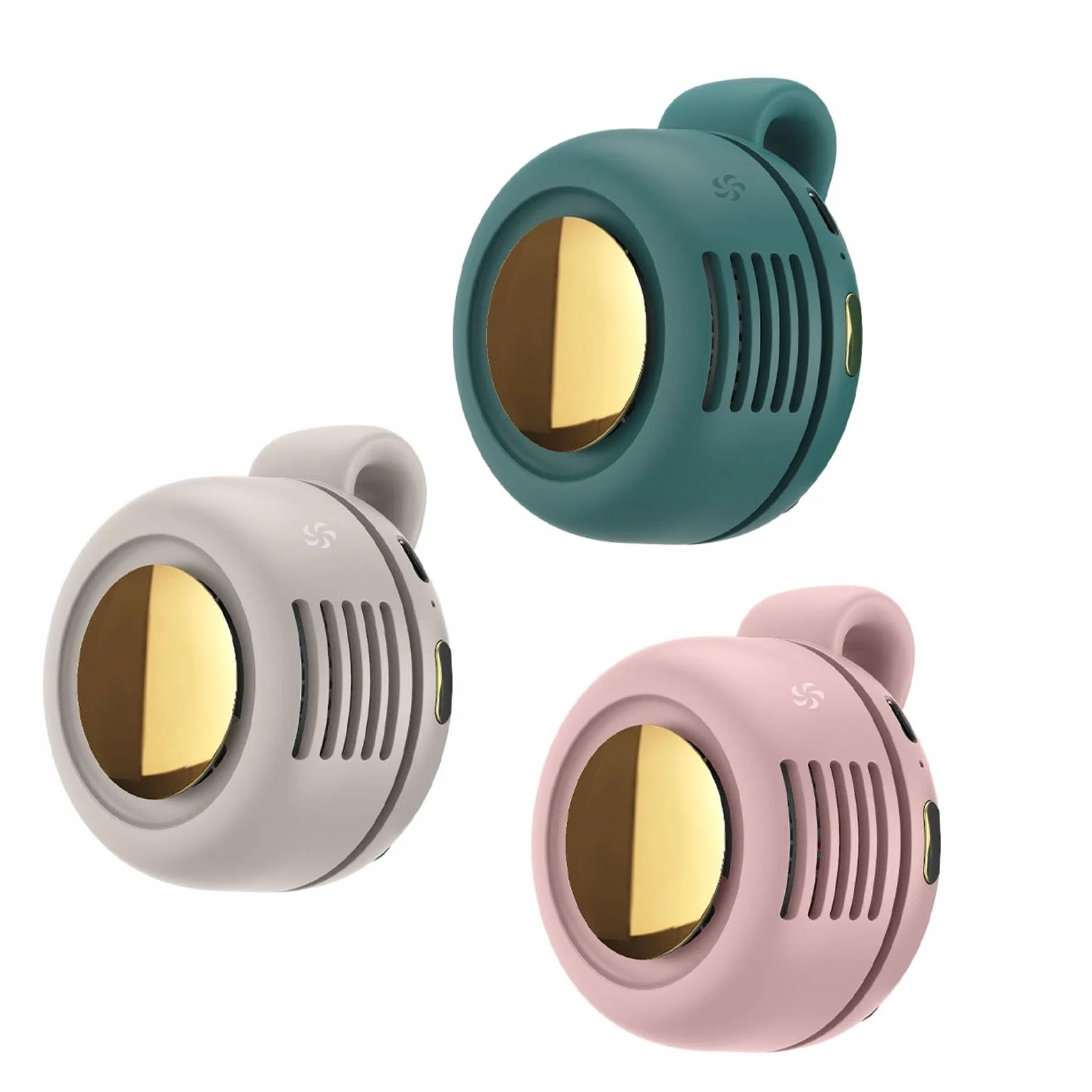 Ventilador de cintura 3 velocidades ajustables rotación 360° brisa fresca