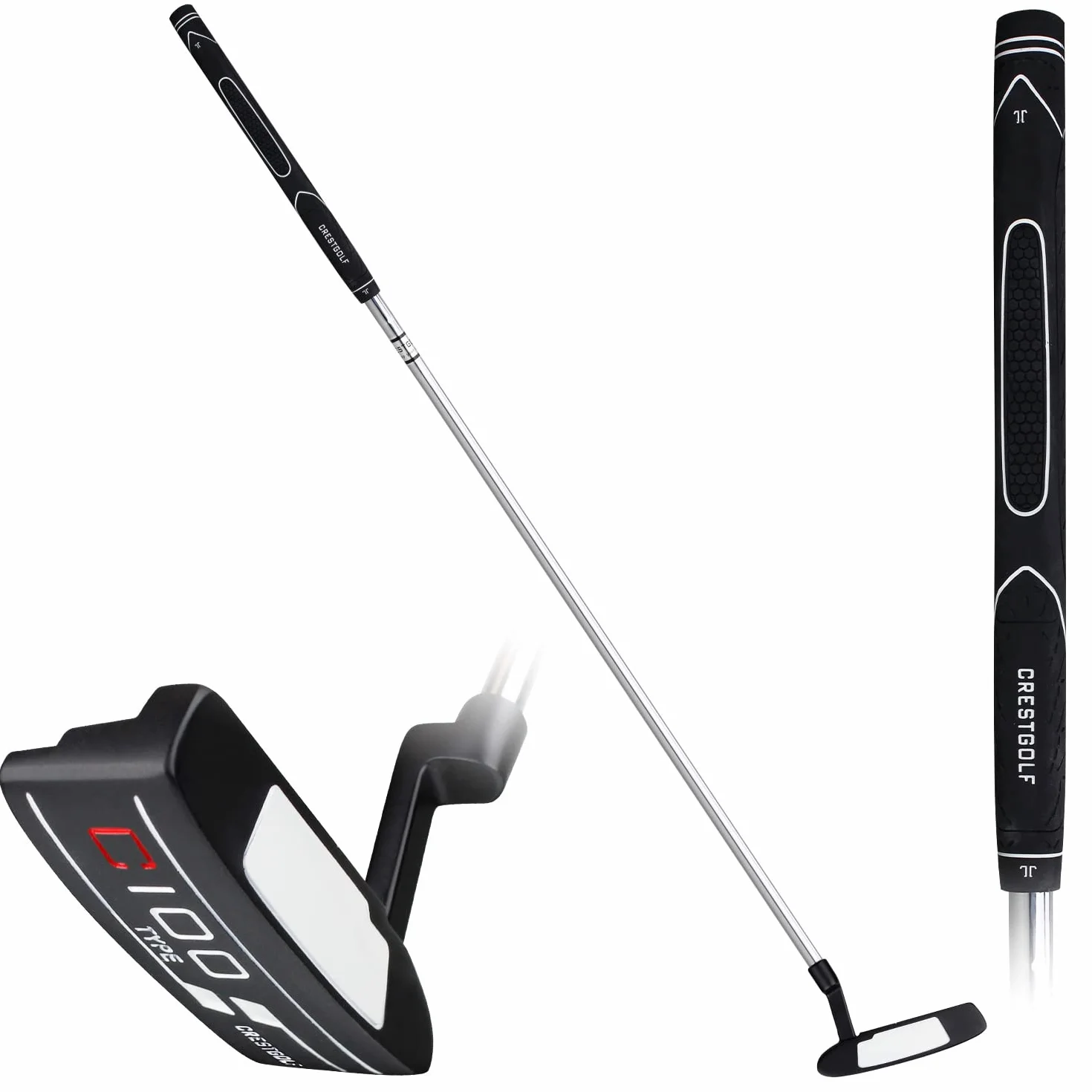 CRESTGOLF Putter de Golf para Hombre, Palo para Diestros 35 Pulgadas