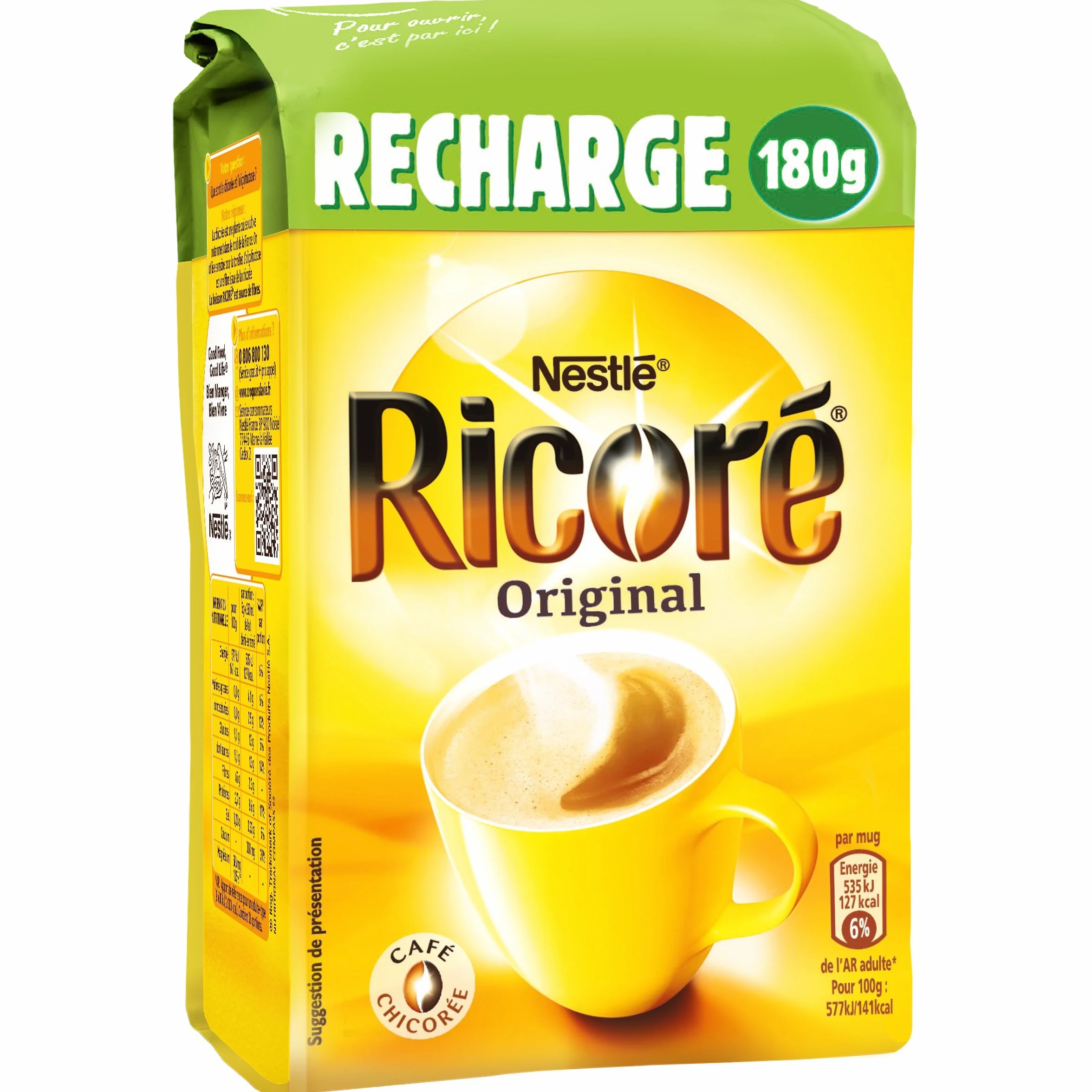 NESTLE Ricoré Original Recarga 540 g (3 x 180 g), 3 unidades