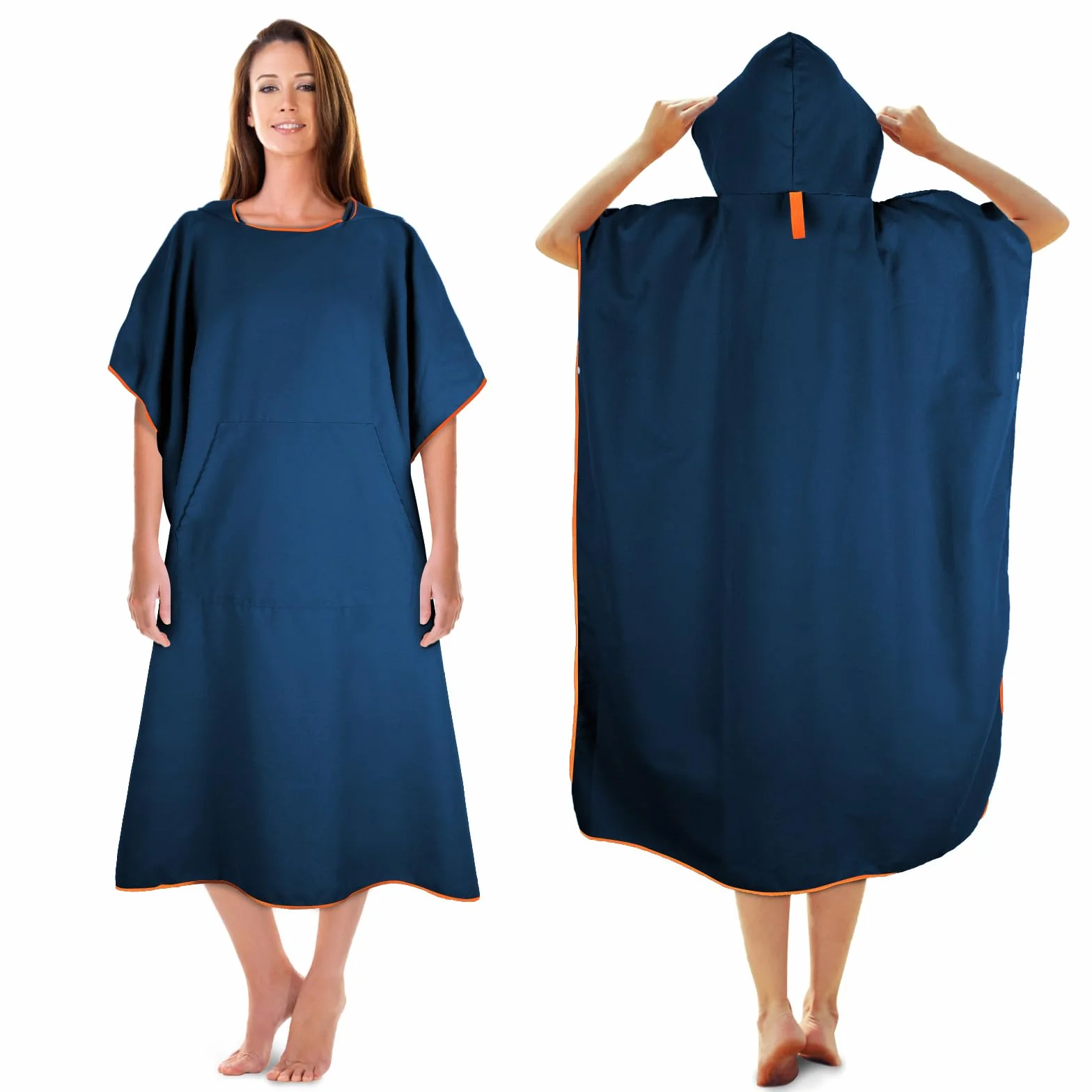 KUOGAS Poncho de Baño para Mujer y Hombre 117x88cm Microfibra Toalla de Playa