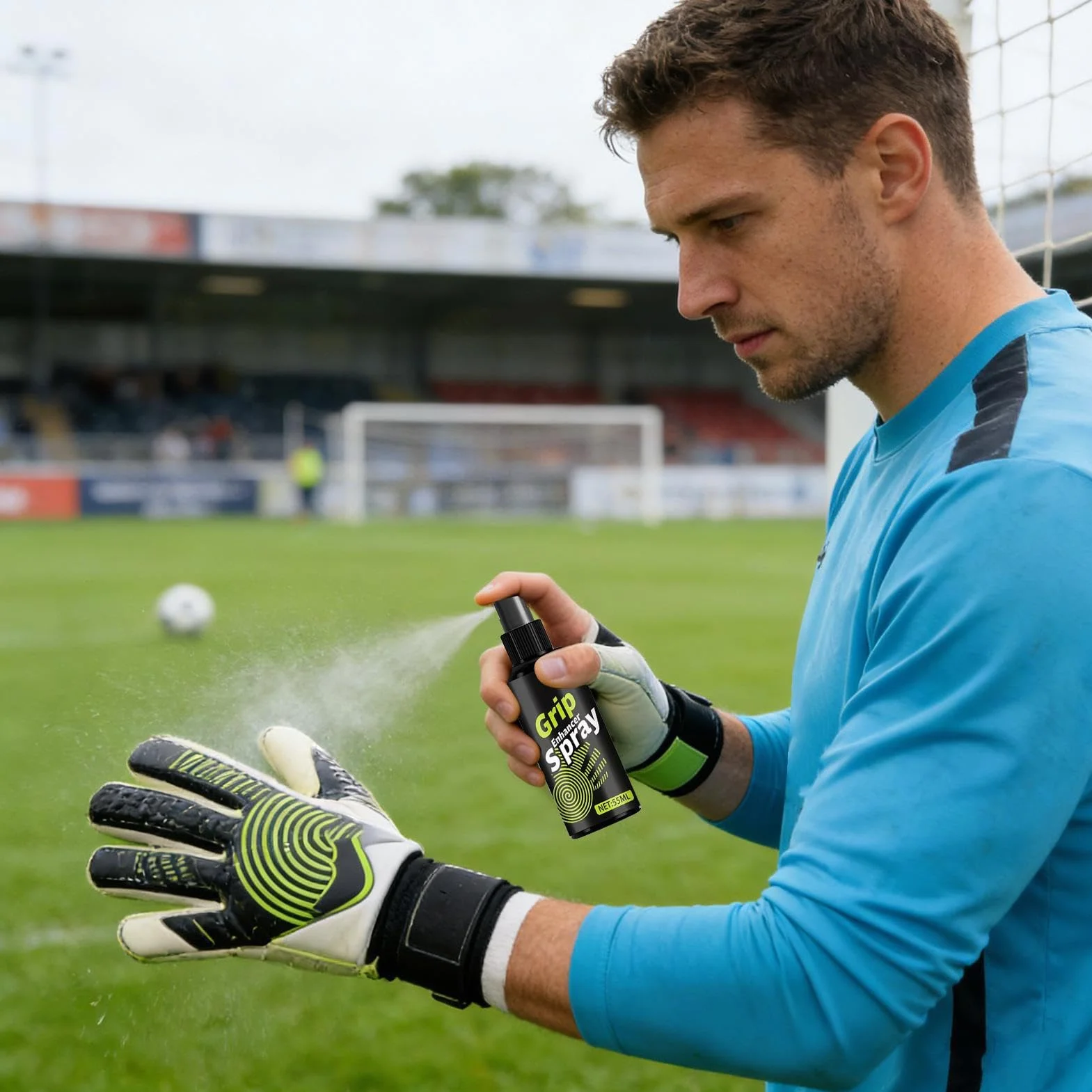 Spray Adhesivo para Guantes de Portero 55ml Antideslizante Mejorar Agarre Fútbol Béisbol Boxeo Golf