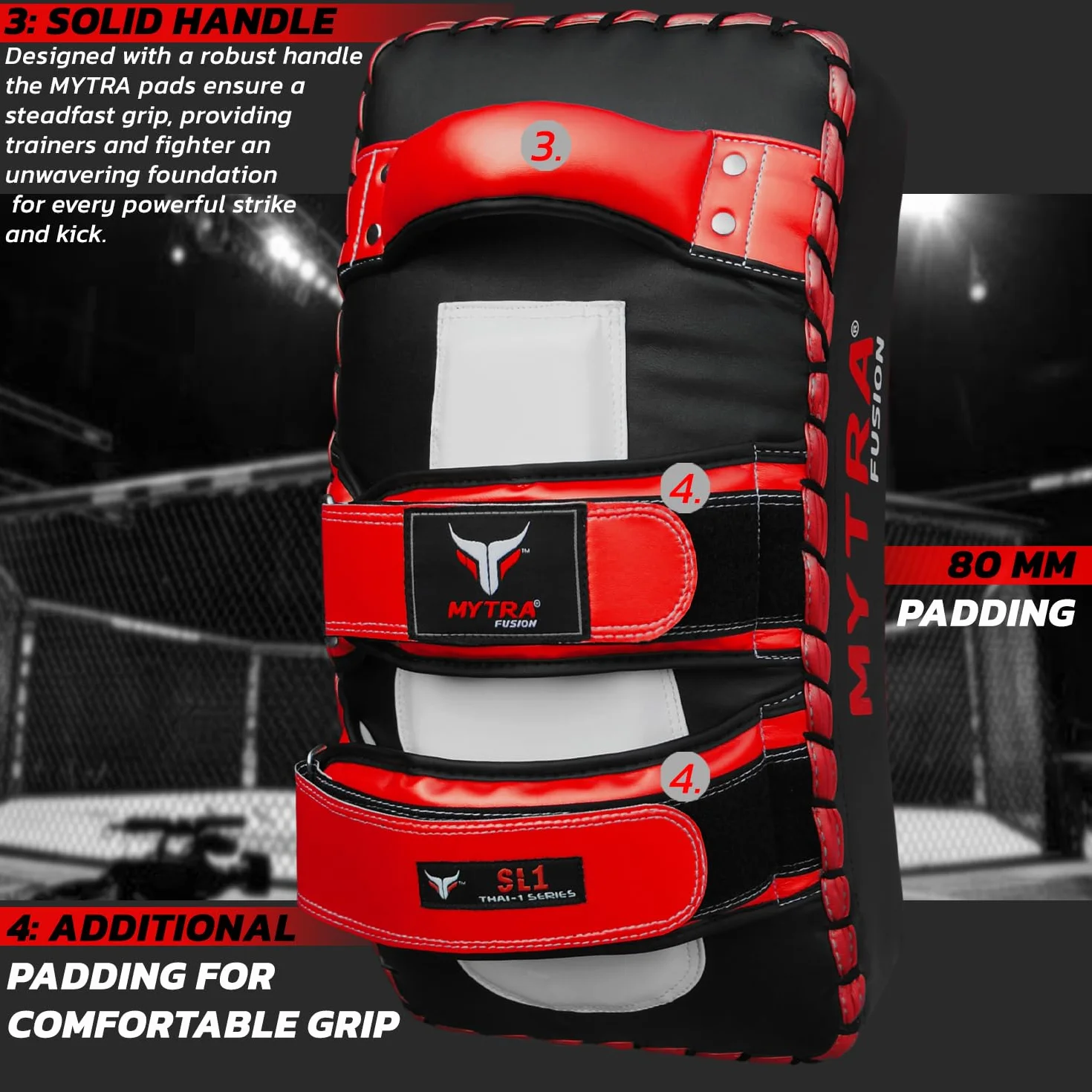 paos Muay Thai Curvos paos Karate - pao Muay Thai para Boxeo, Kickboxing, MMA, Karate, Taekwondo, Entrenamiento y Artes Marciales Almohadillas para Patadas Objetivo de pie y Codo X 1 Unit Single