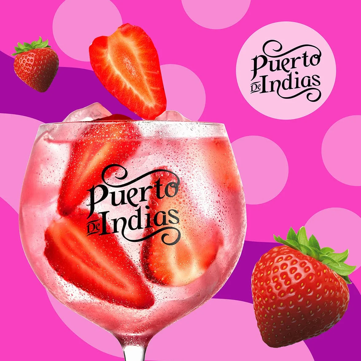 Puerto de Indias – Love Edition – Ginebra de Fresa Premium – Strawberry Premium Gin – 70 cl – 37.5º