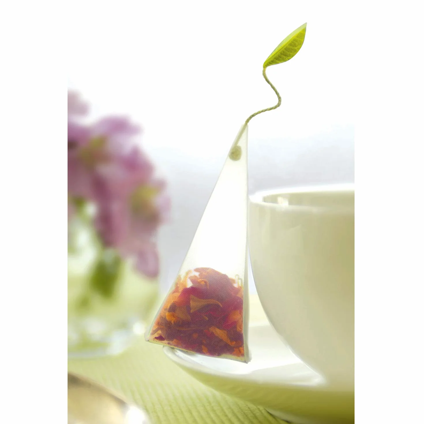 Tea Fortè Herbal Tea Assortment Box 20 filtros Pirámide tisane 5 sabores surtidos
