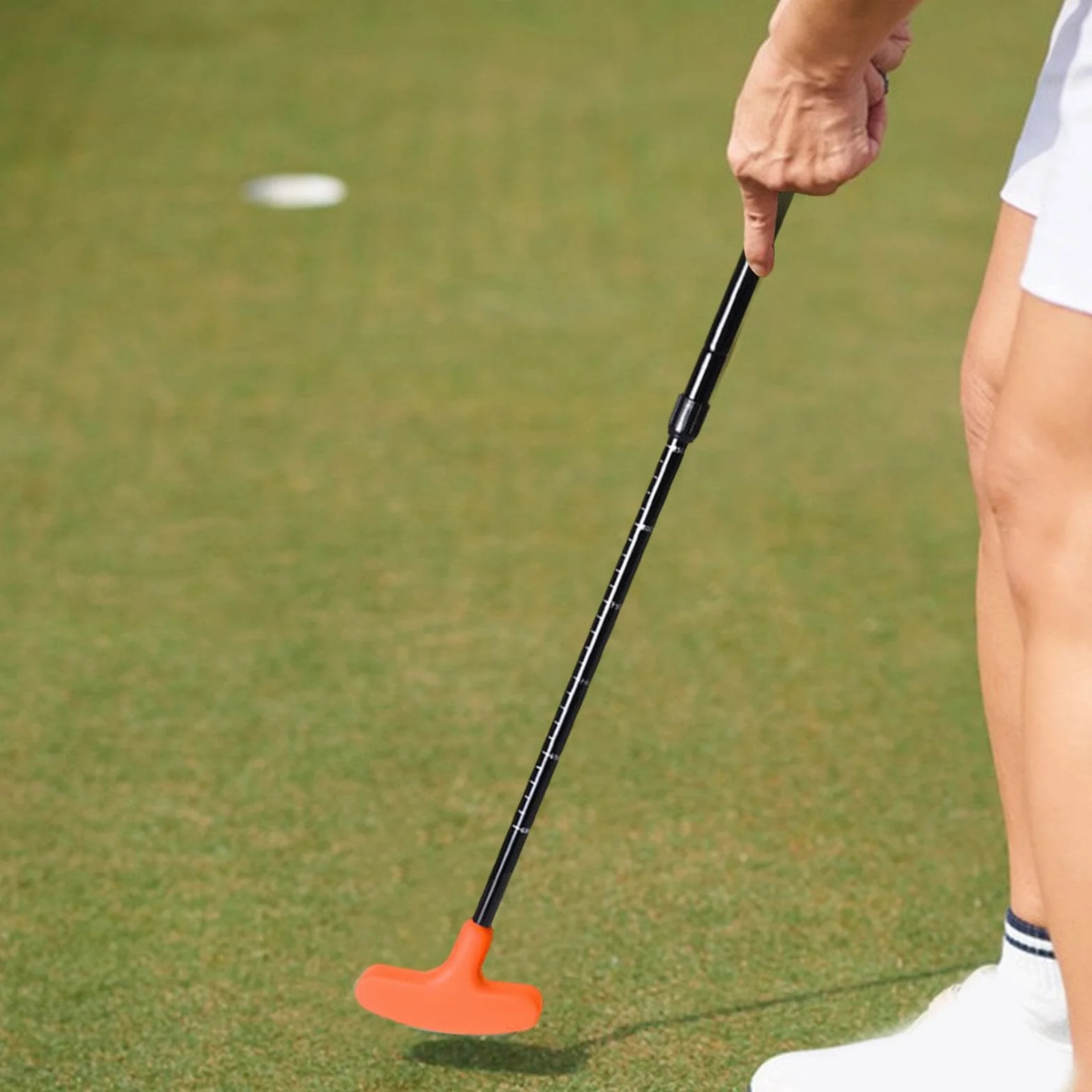 Putter de Golf Mini Retráctil, Club de Putting Bidireccional para Patio