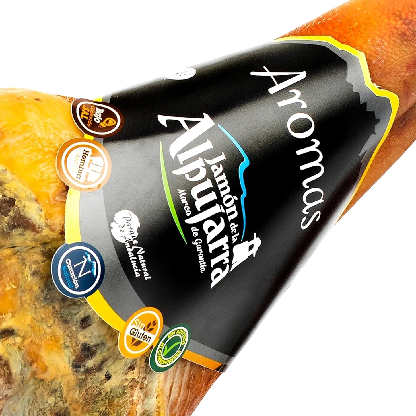 LalolaGourmet - Paleta Serrana Gran Reserva (5.5/6 kg) Curacion Natural 100% Sin Gluten y Baja en Sal I Paletilla de Jamon Serrano - Pata Delantera