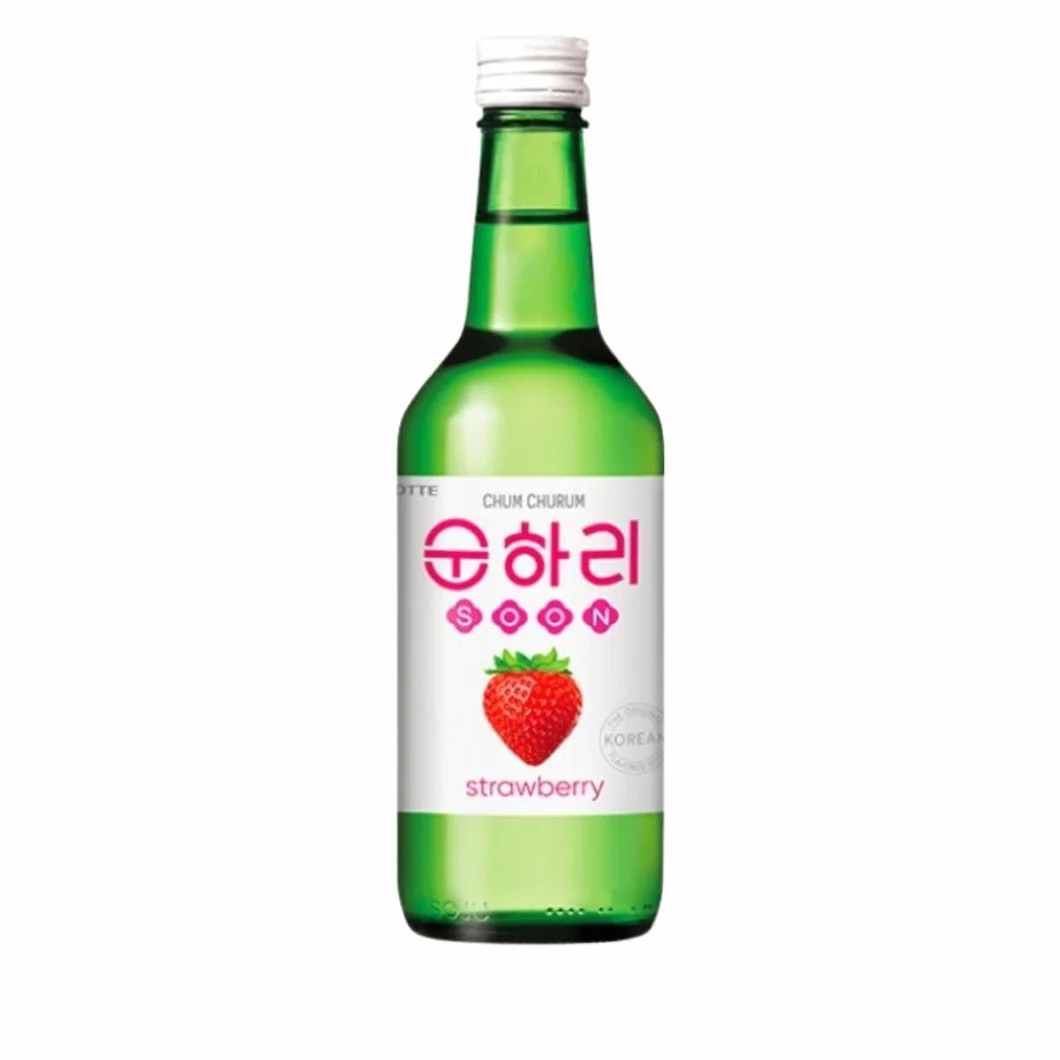 Korean Market | Soju Coreano Sabor Fresa | Chum Churum | 350ml (Alc.12%)
