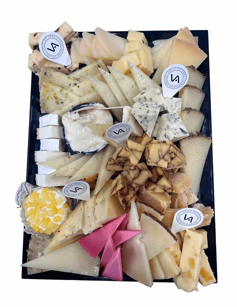 Tabla Buffet de Quesos 16 Piezas 1.4kg Surtido Exclusivo Quesos Curados y Frescos
