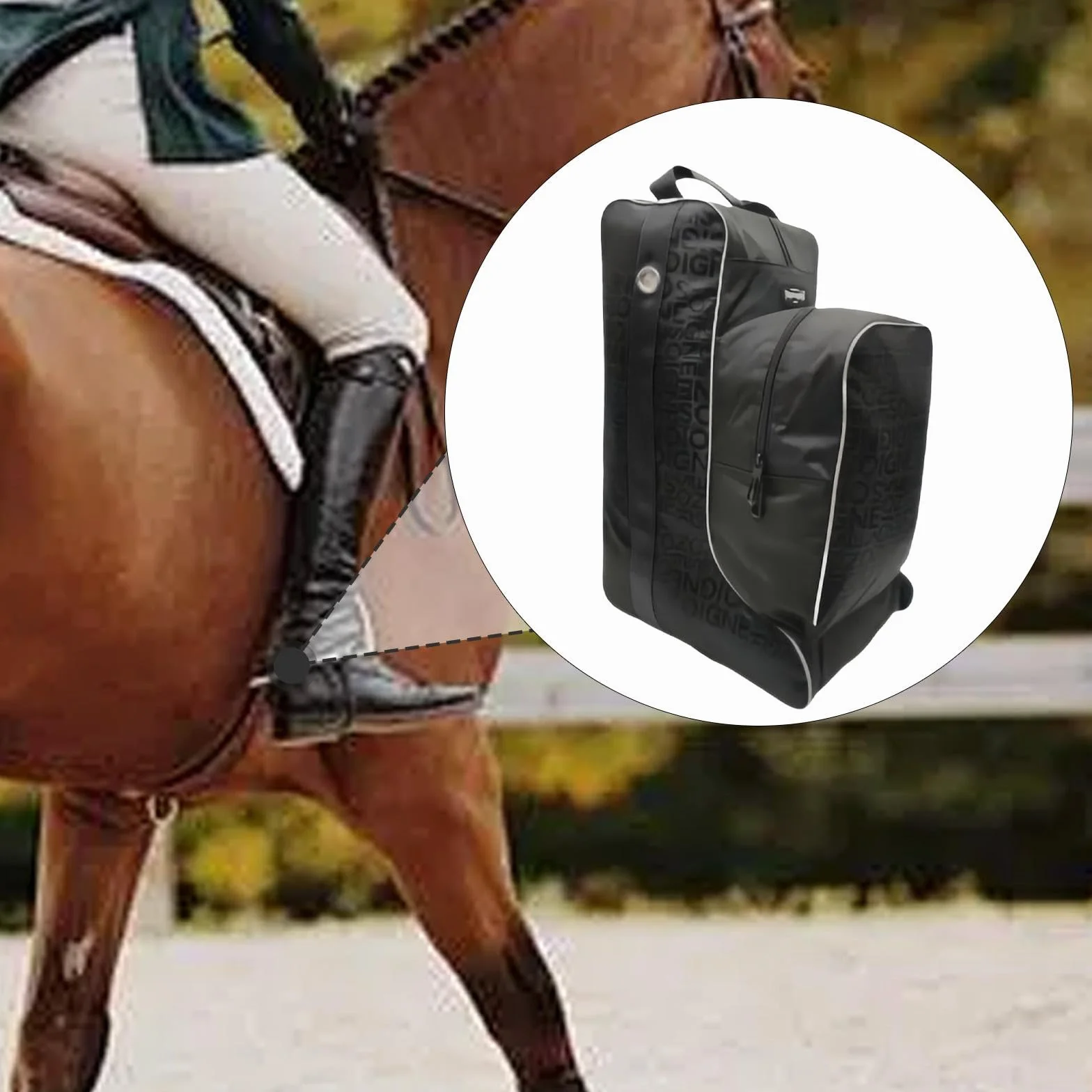 Sharplace Bolsa para Botas de Montar Tela Oxford Impermeable con Asa de Transporte