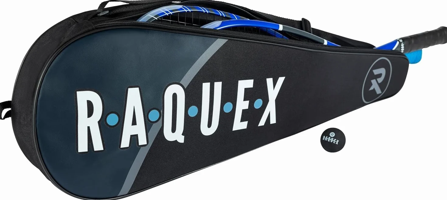 Raquex Bolsa 3 Raquetas de bádminton - Funda para Raquetas de bádminton o Squash, Correa Ajustable