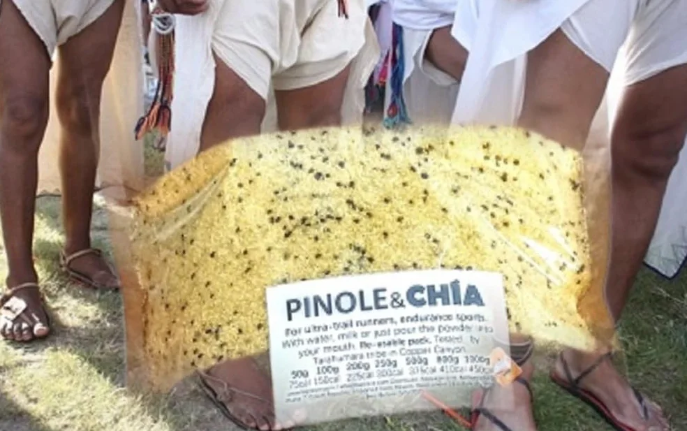 Pinole con cacao y canela para corredores de larga distancia y ultratrail de México 250g