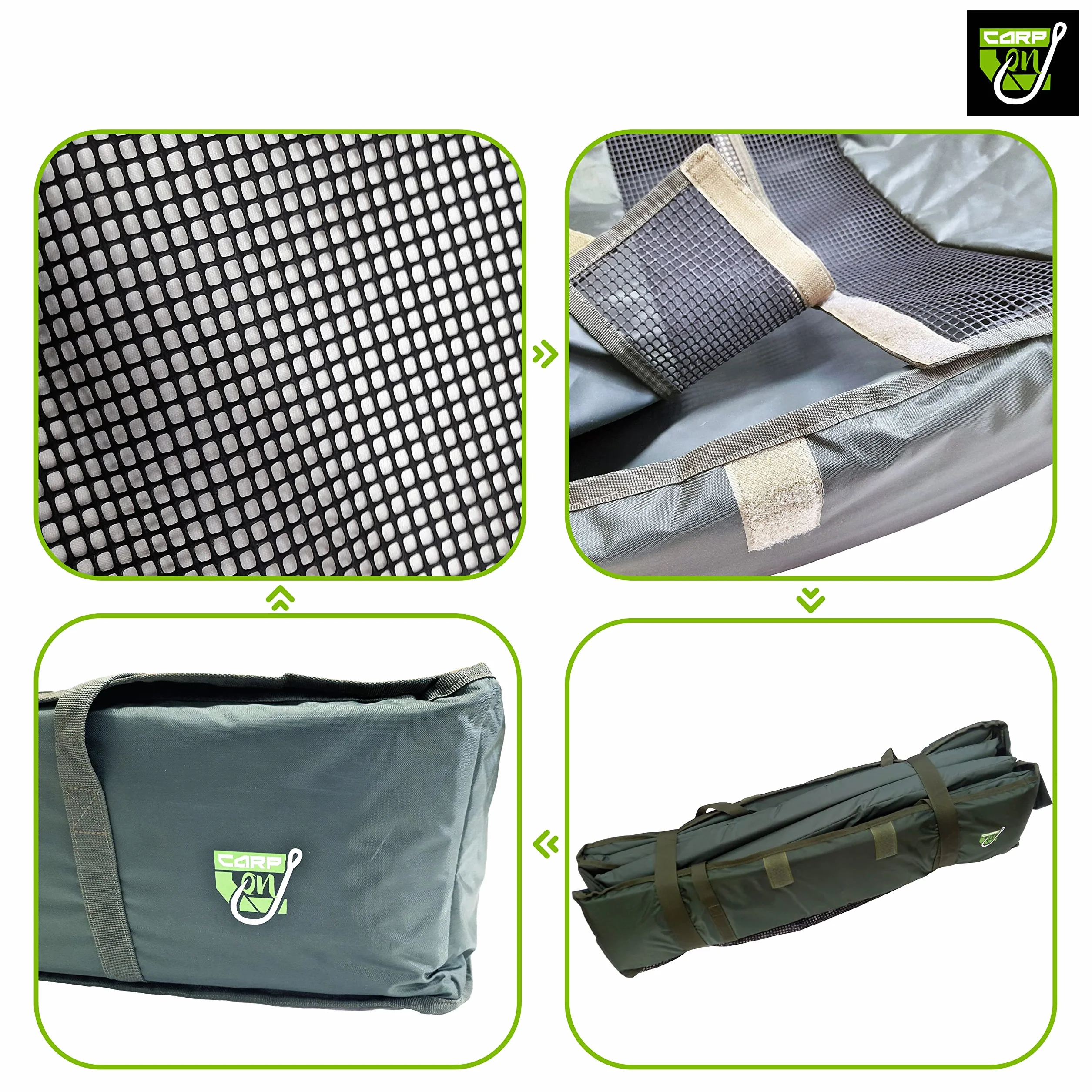 Cuna de carpa de lujo para nivel del suelo con colchón de 4 cm 90x40x20 cm