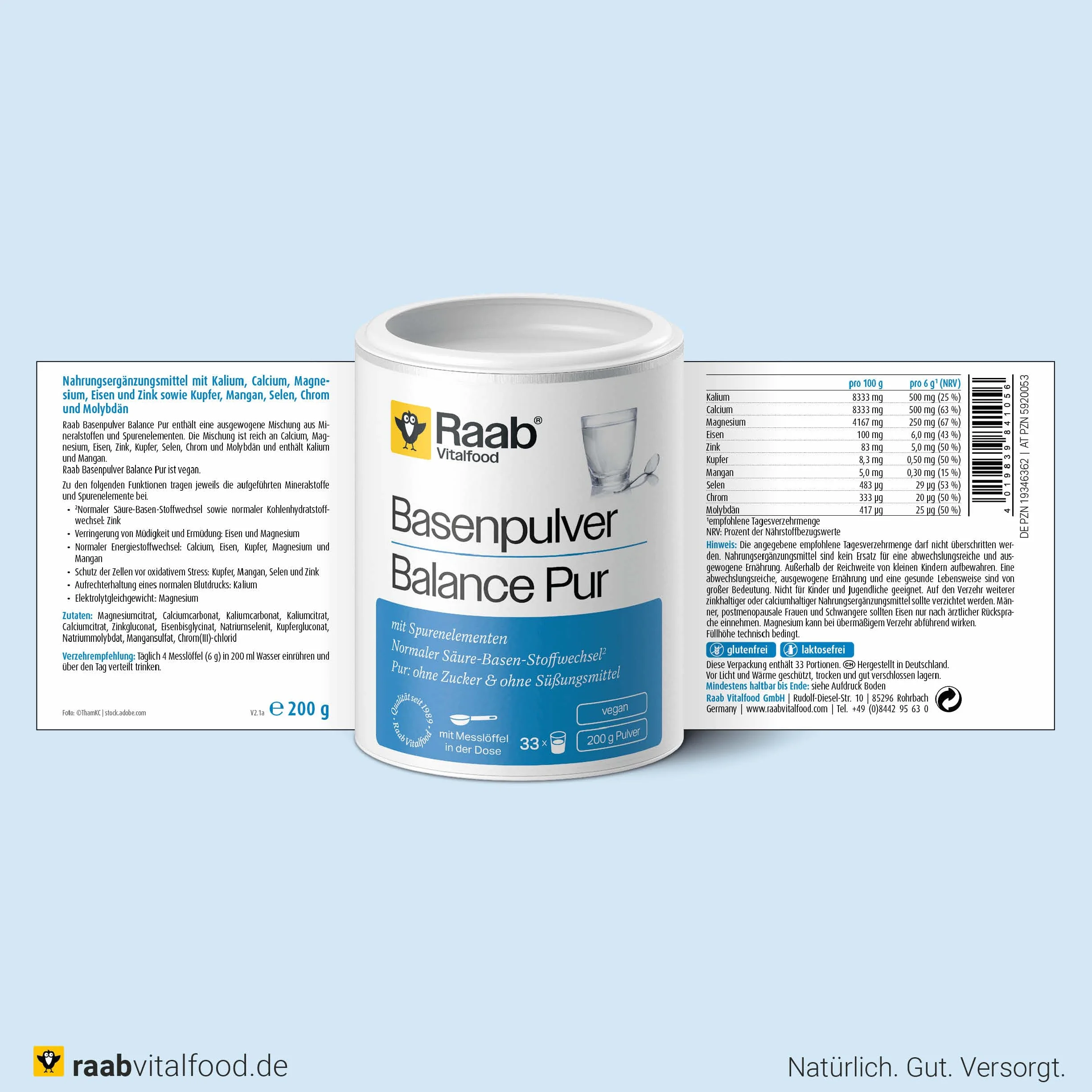 BEBIDA ALCALINA BALANCE bote 200 g BIO VEGAN