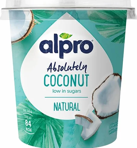 Danone ALPRO POSTRE VEGETAL COCO Absolutely (PACK 4 Und.) REFRIGERADO (Alpro Absolutely Coco Natural, 350g.)