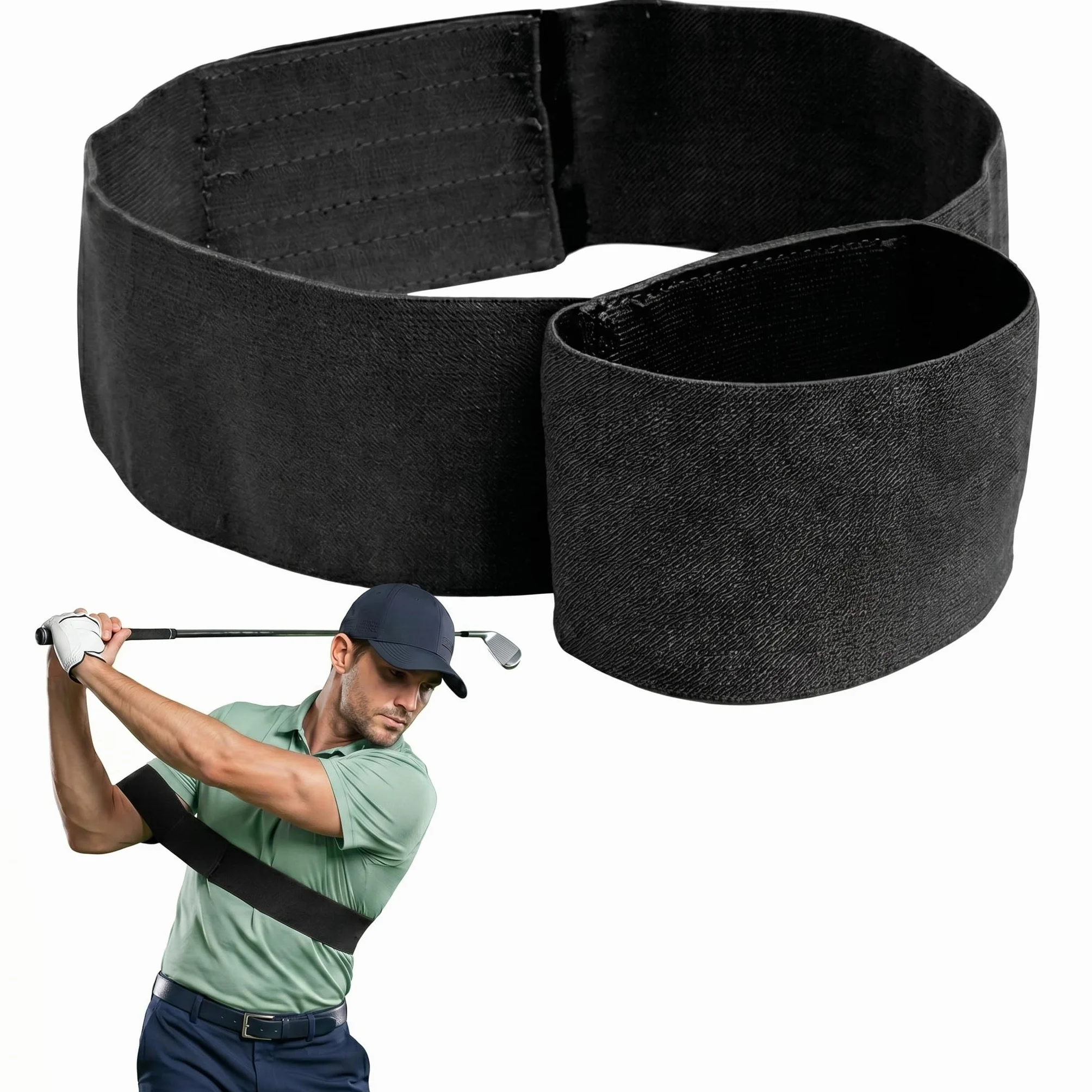 Slider Golf Training Aid Banda de Entrenamiento Ajustable para Brazos