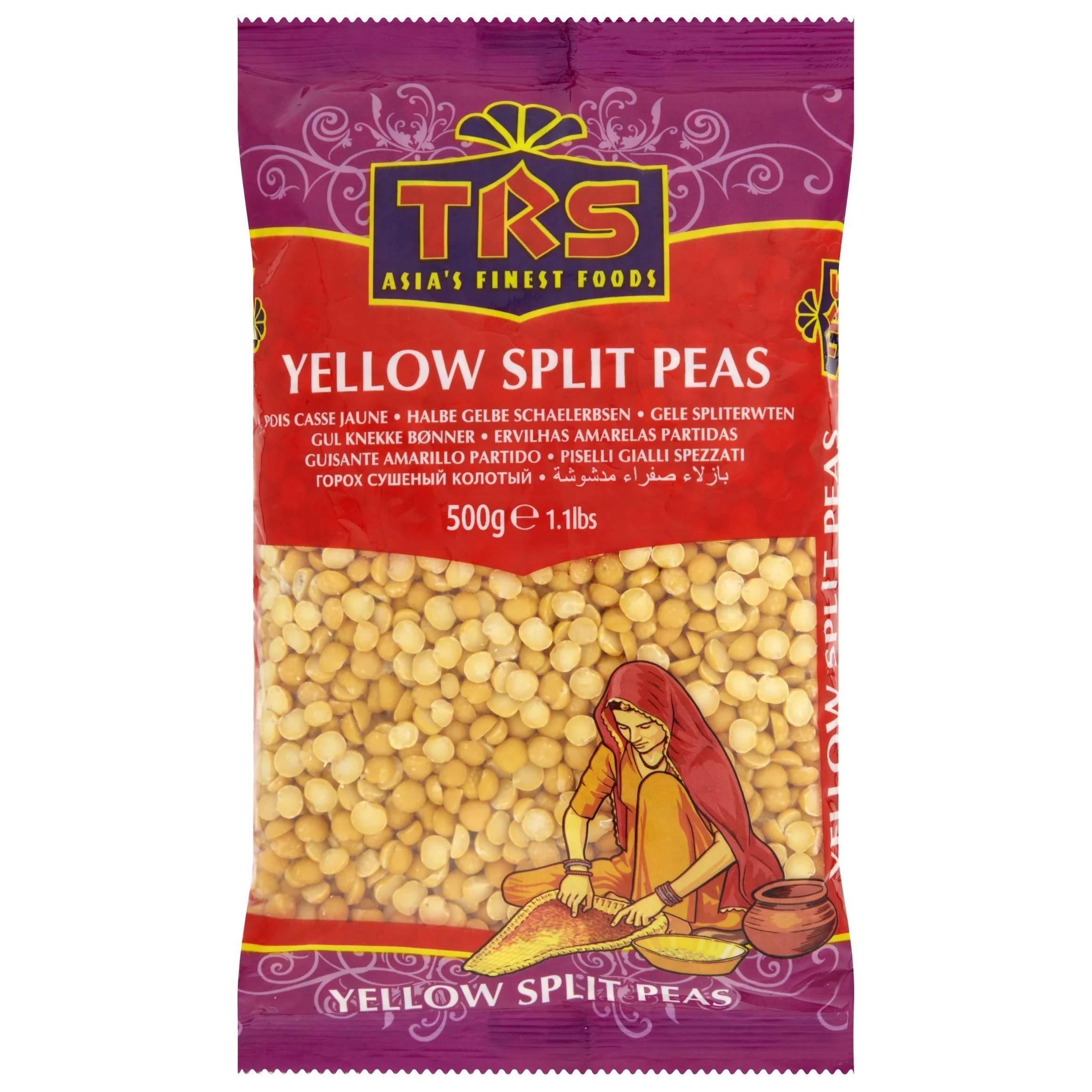 TRS Guisantes partidos amarillos 500 g (Paquete de 10)
