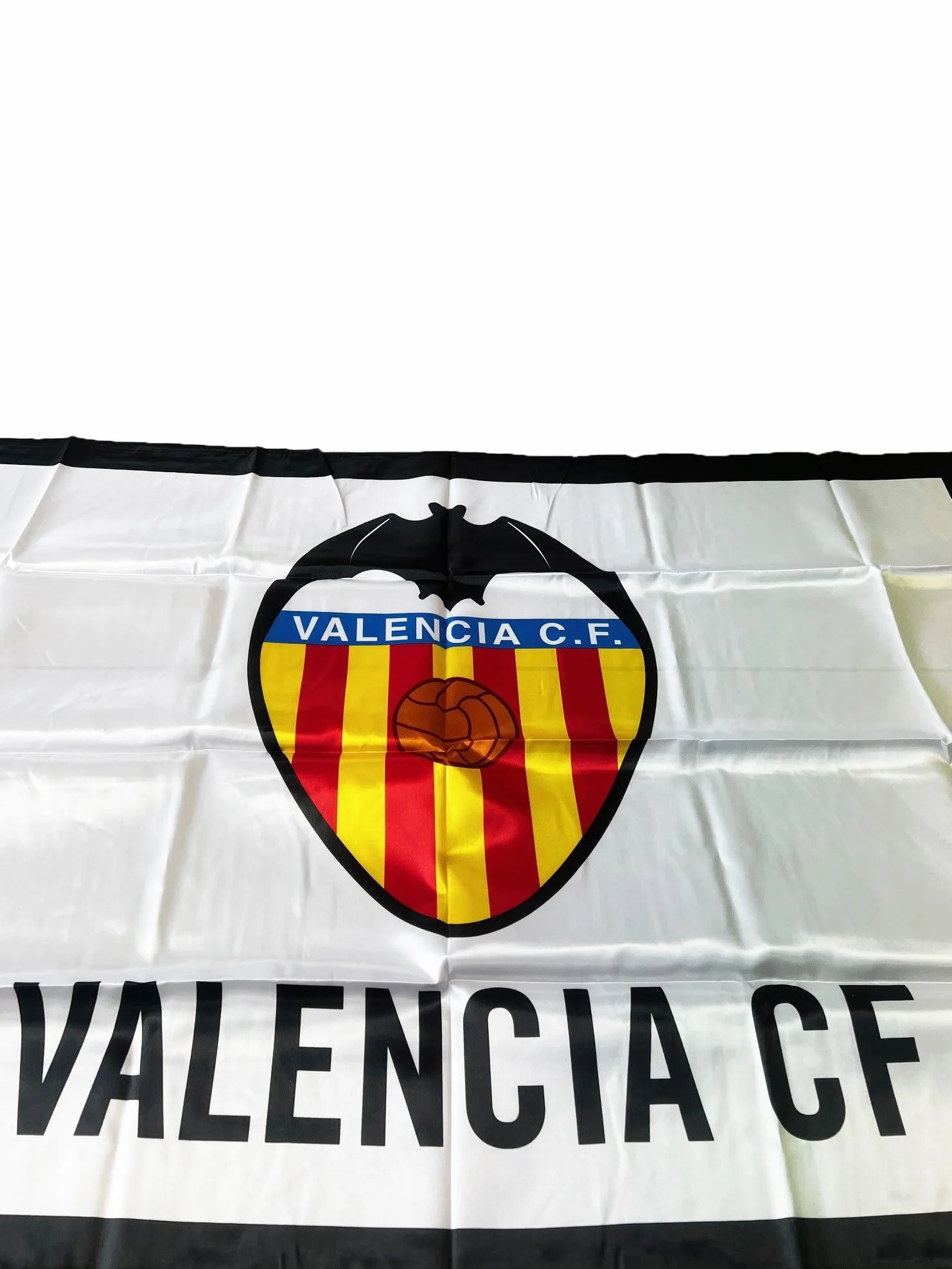 Valencia CF Bandera, Blanco/Naranja, Única