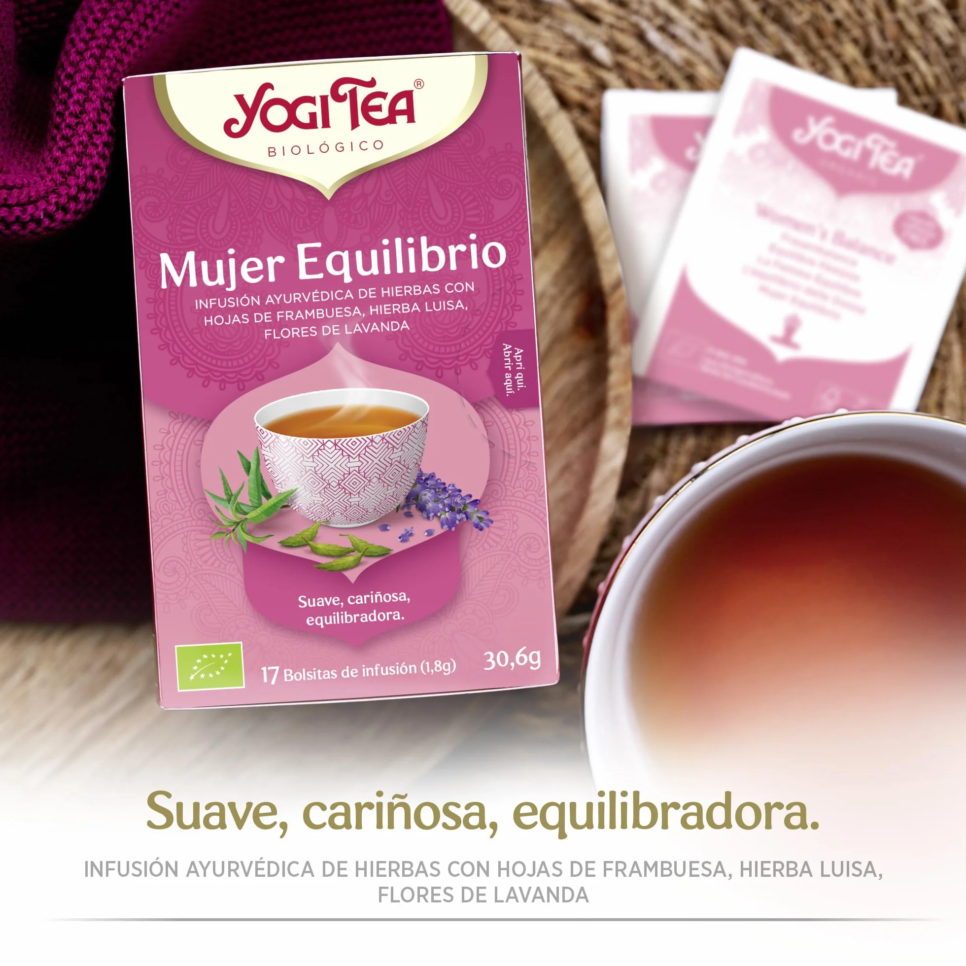 Yogi Tea Mujer Equilibrio - Paquete de 6 x 17 Sobres - Total: 102 Sobres