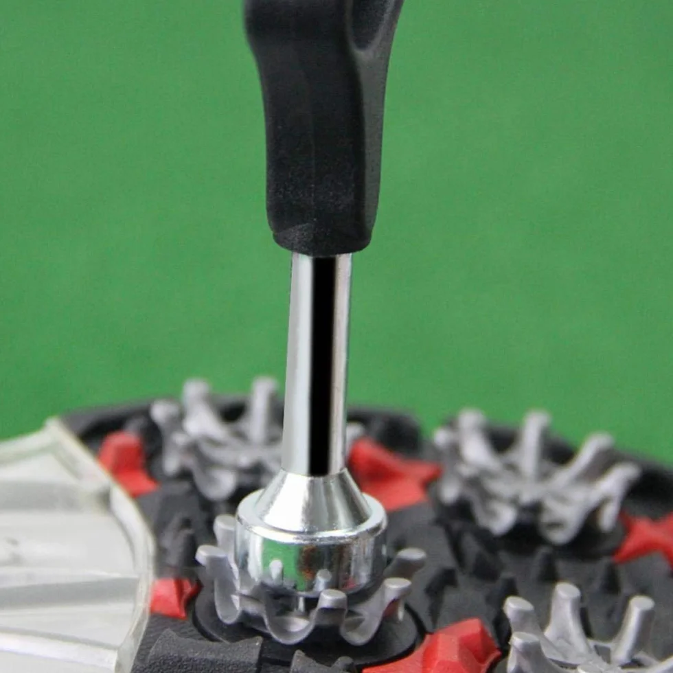 Llave de pinchos para zapatos de golf de acero inoxidable Tacos Golf