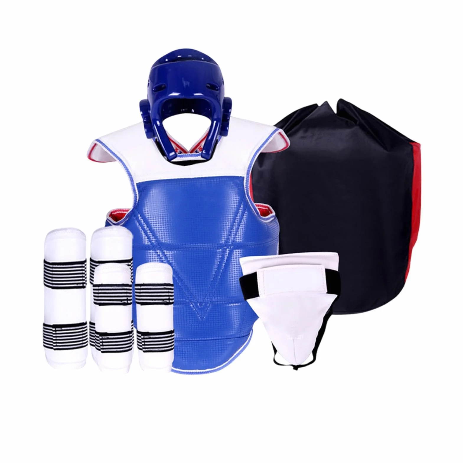 Conjunto de Equipo de Protección de Taekwondo de 5 Piezas, Protección Completa Engrosada