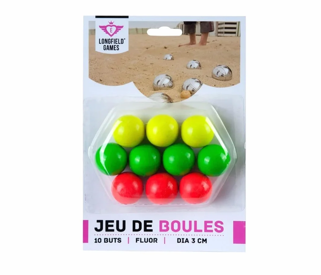 Engelhart Boliches de Madera Colores para Juego de Petanca