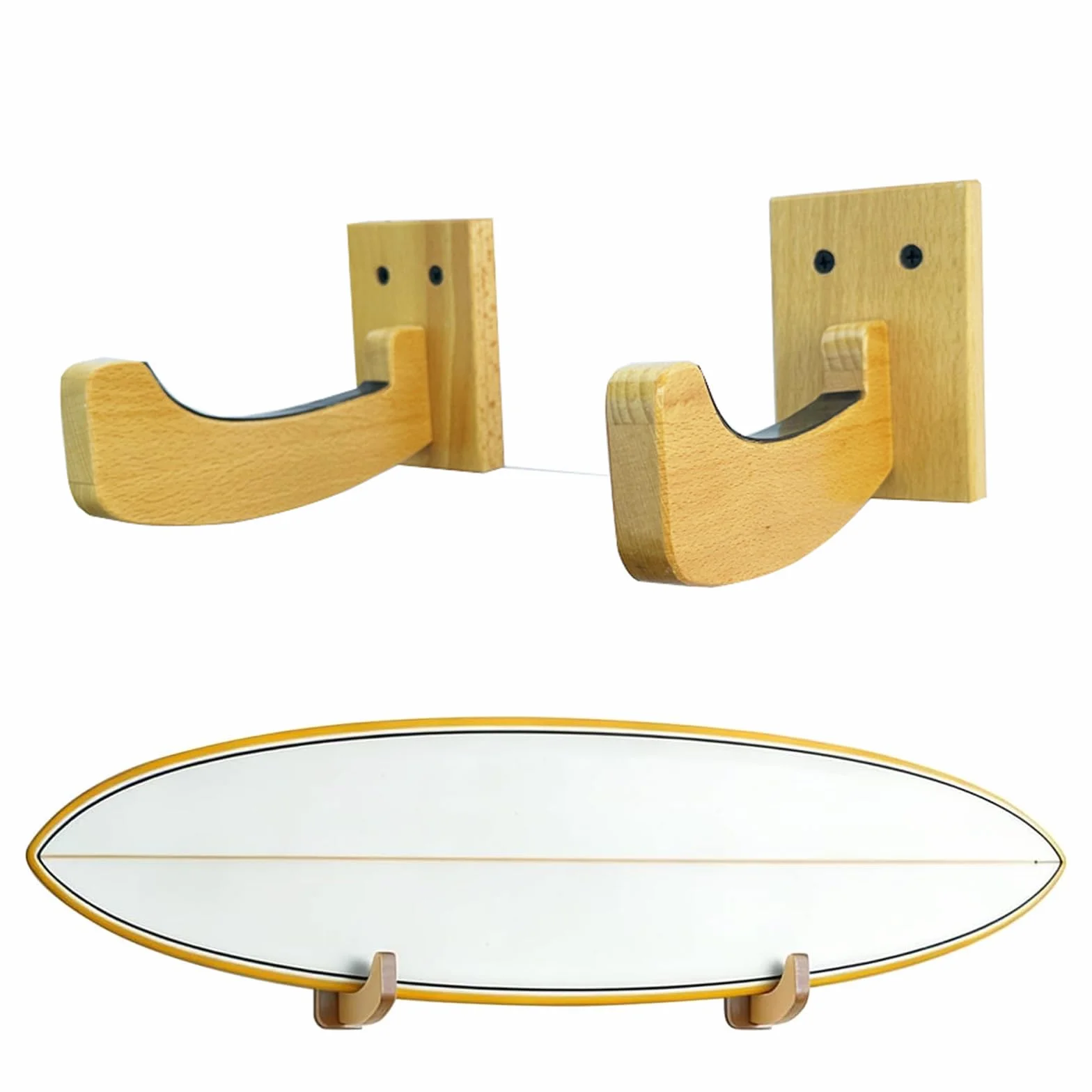 Soporte de Pared Universal para Tabla de Surf, Snowboard y Skateboard - Colgador para Tablas Largas y Cortas