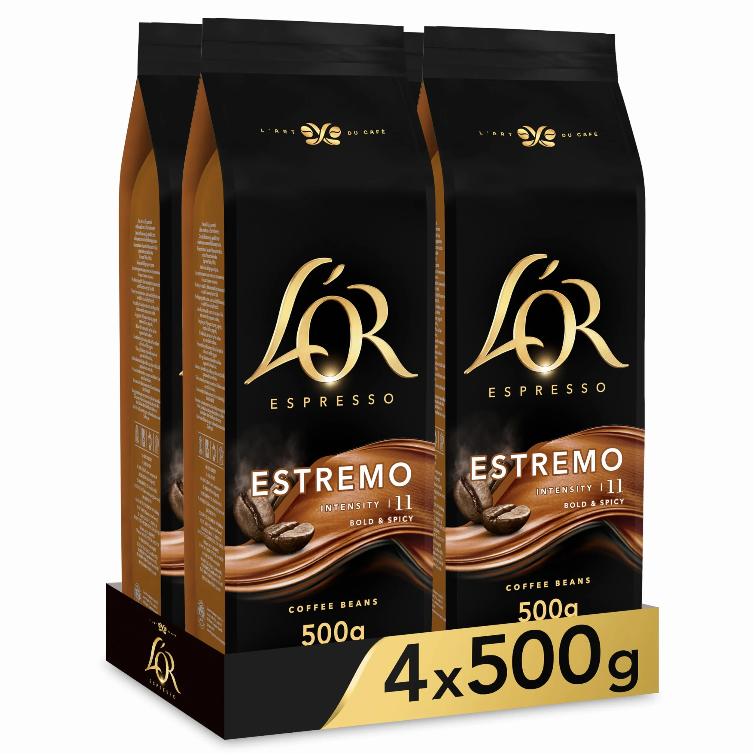 L'OR Espresso Café Grano Estremo Intensidad 11 4x500 gr