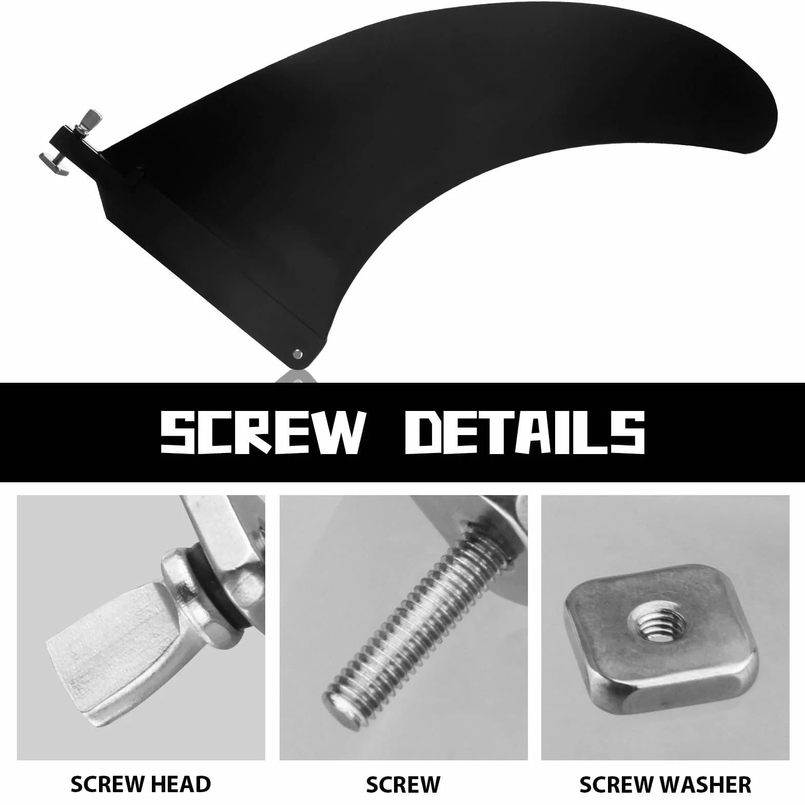 Aletas de Tabla de Surf Desmontables de Nylon Resistente para Surfboards y Paddleboards