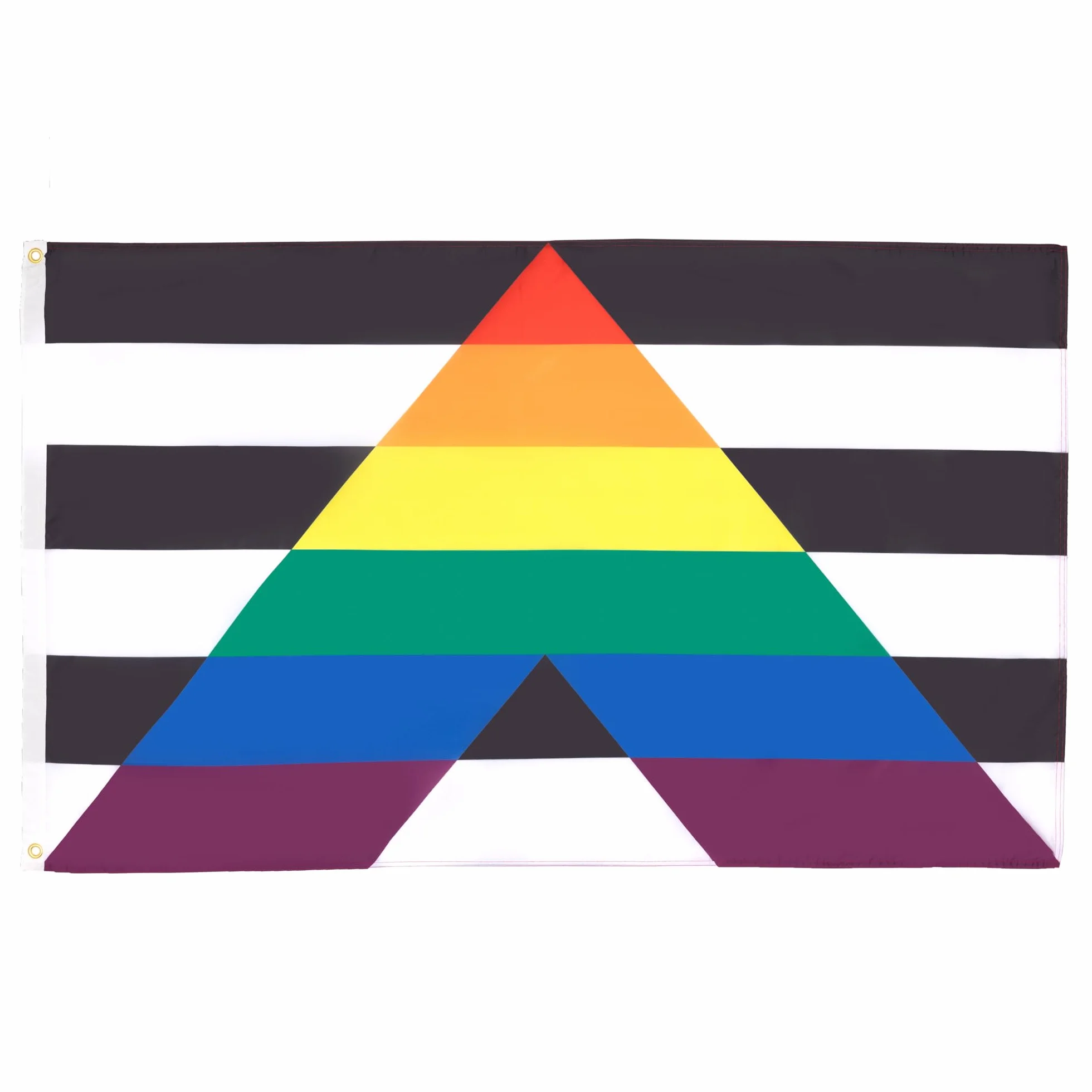 AZ FLAG Bandera Gay-Straight Alliance 90x60 cm Bandera LGBT 100% Poliéster con Ojales de Metal