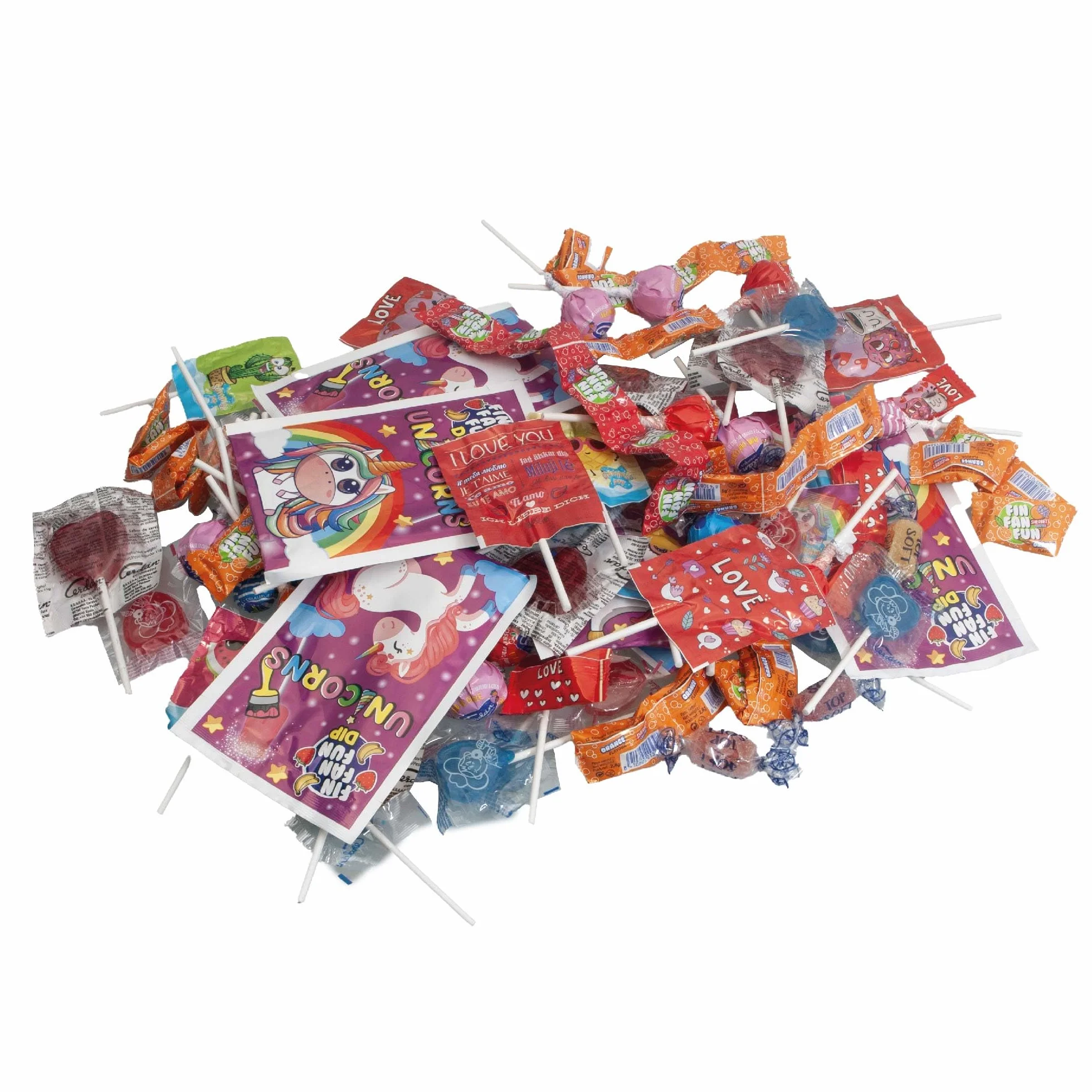Caramelos Cerdán | Party Mix- Pack de 100 Caramelos y Chuches de Sabores Surtidos - Relleno de Piñata Sin Gluten - Ideal para Bolsas de Cumpleaños, Comuniones, Bautizos o Fiestas
