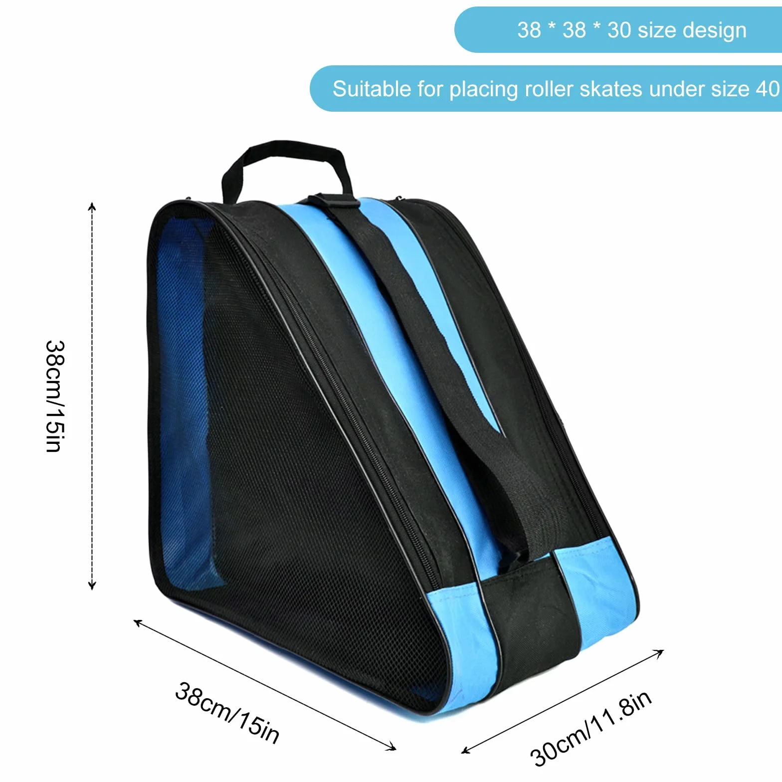 Patines Mochila 38cm Niña Correa Ajustable Impermeable 3 Compartimentos