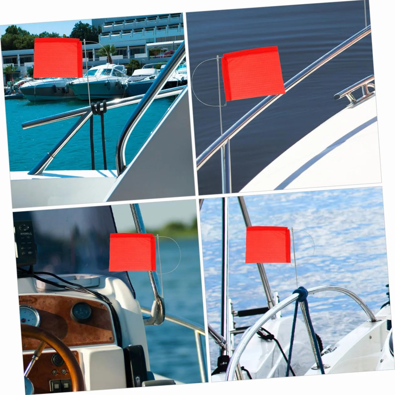 BESPORTBLE Bandera de Dirección del Viento Acero Inoxidable para Barco Yate Decoración Exterior Marina
