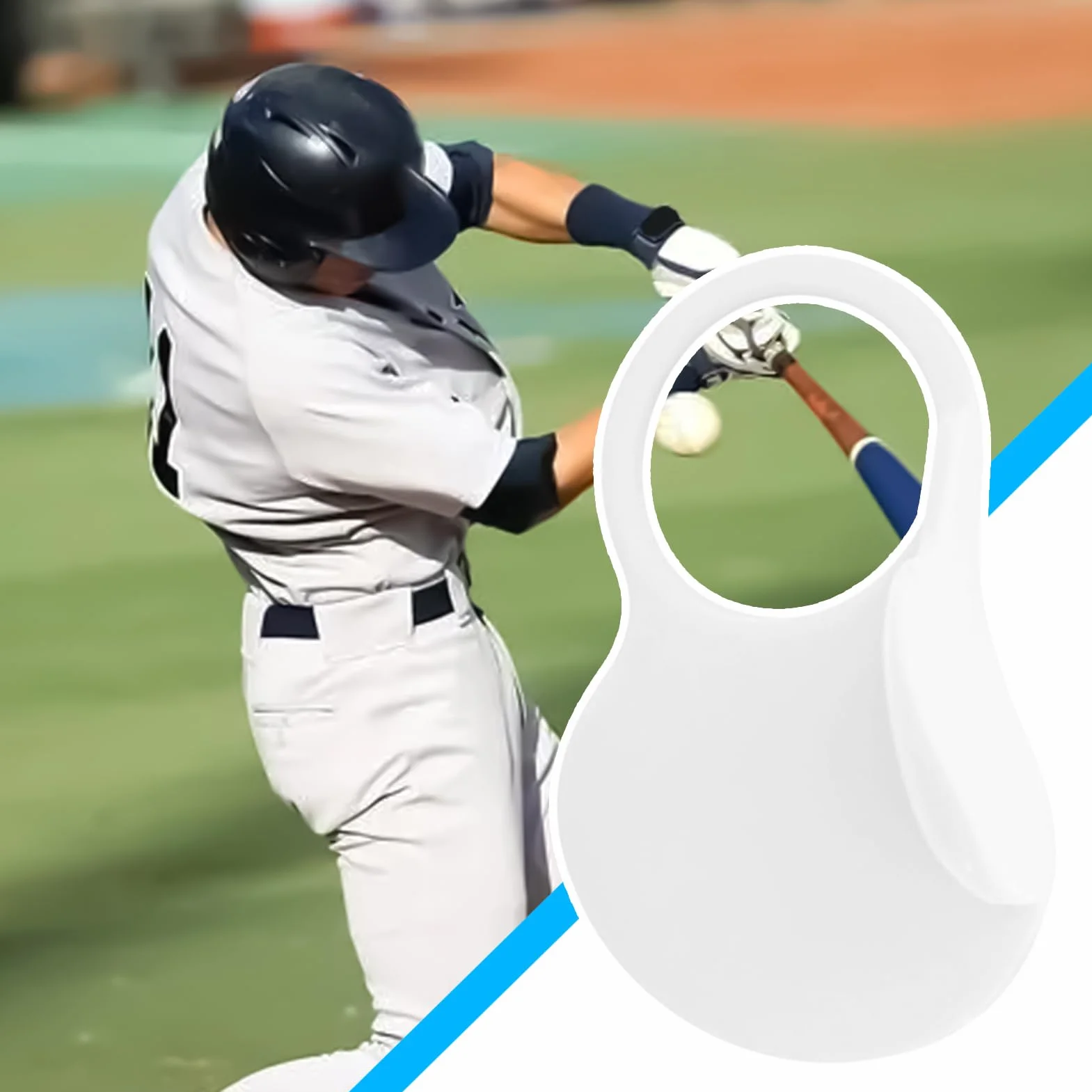 Protector de pulgar para béisbol, ayuda de entrenamiento para mango de impacto, portátil para golf, softball, pickleball