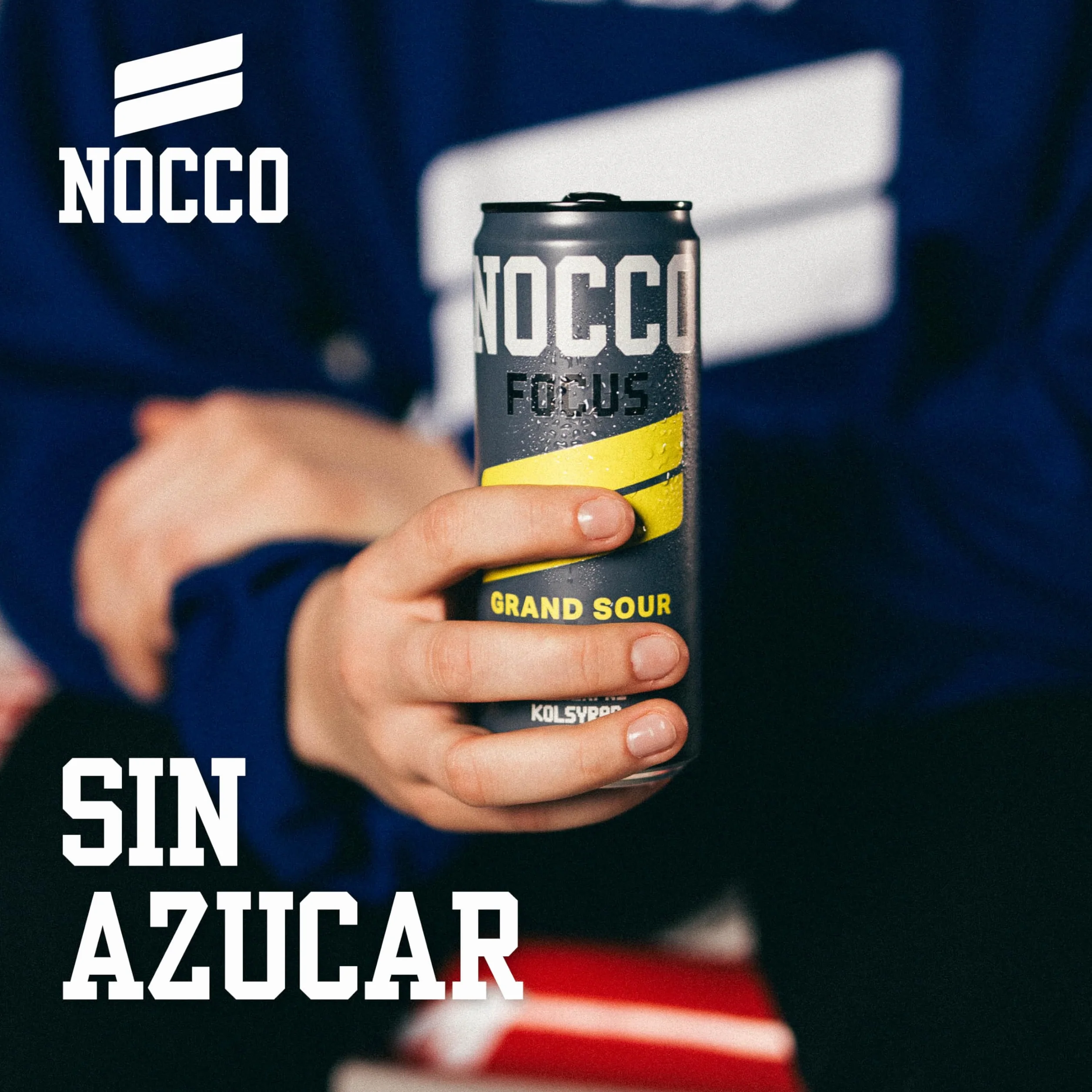NOCCO -Bebida Energética con 180mg Cafeína, Enriquecida con Vitaminas B6 y B12, Sin Azúcar, Sin Carbohidratos - 24 x 330ml inkl. Pfand (Grand Sour)