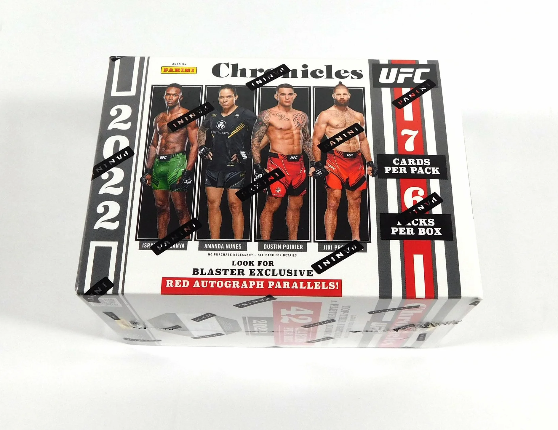 2022 UFC Chronicles Blaster Box 7 Tarjetas por Paquete 6 Paquetes por Caja