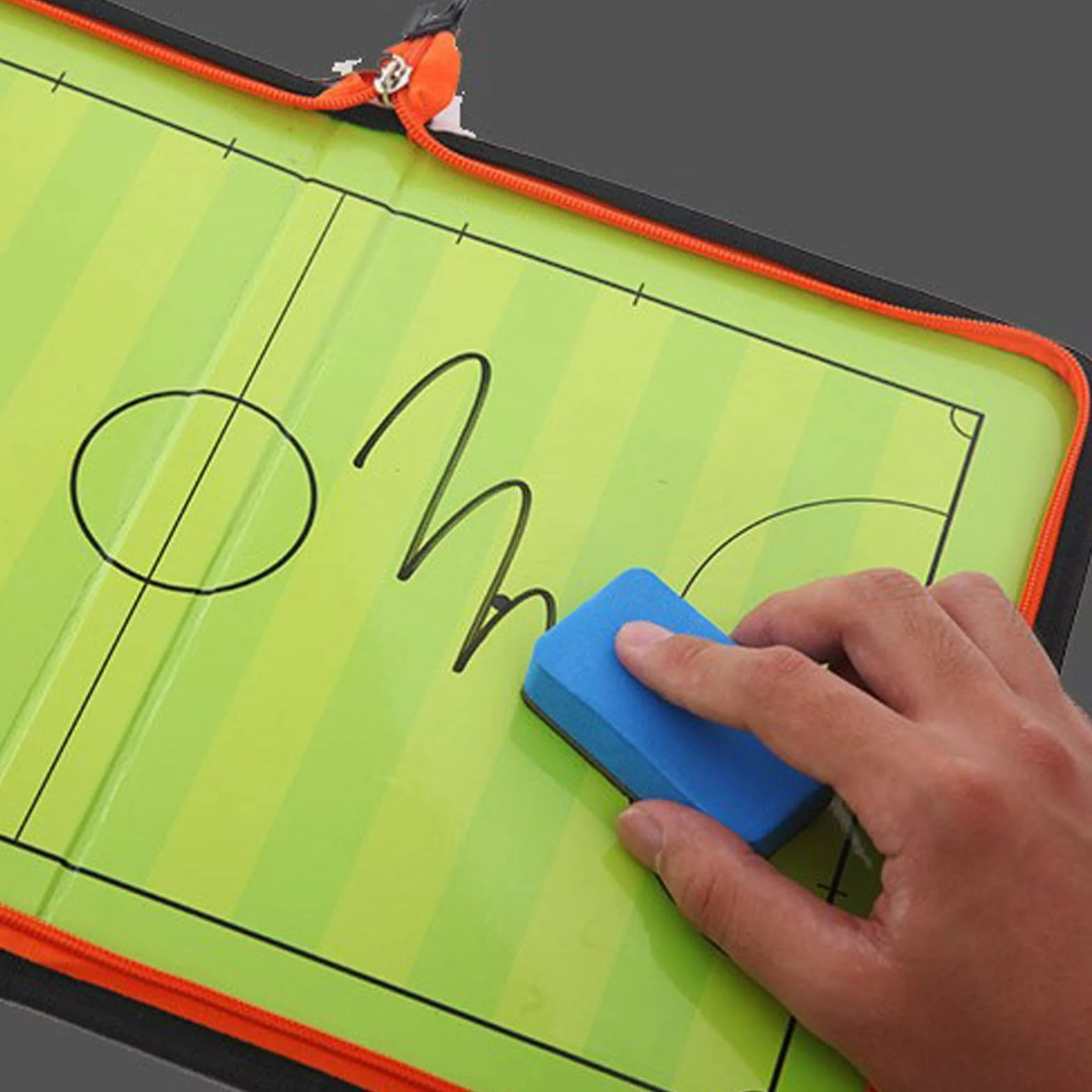 Pizarra Futbol Entrenador Magnética Plegable Táctica con Lapiceros Borrador