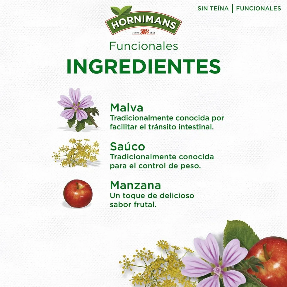 Hornimans Infu Línea | Infusión con Hinojo 100% Natural | 20 bolsitas | Sin Teína