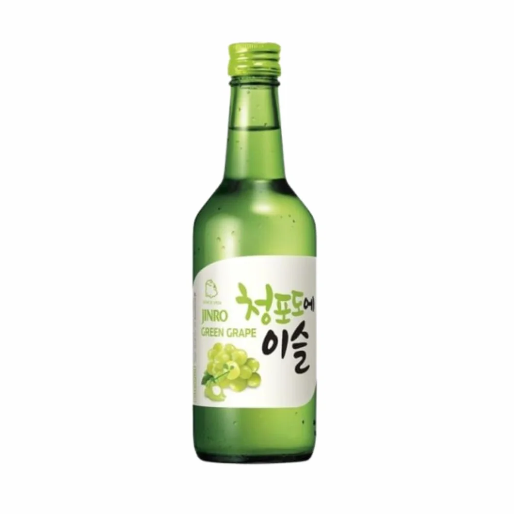 Wondermarket Soju Bebidas Coreanas Jinro. Ciruela, Uva y Fresa 350mlx3