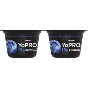 YoPRO Producto lácteo fermentado alto en proteínas – 15 g proteína – Pack 2 x 160 g (Pack 5 uds) – Refrigerado (ARANDANOS)