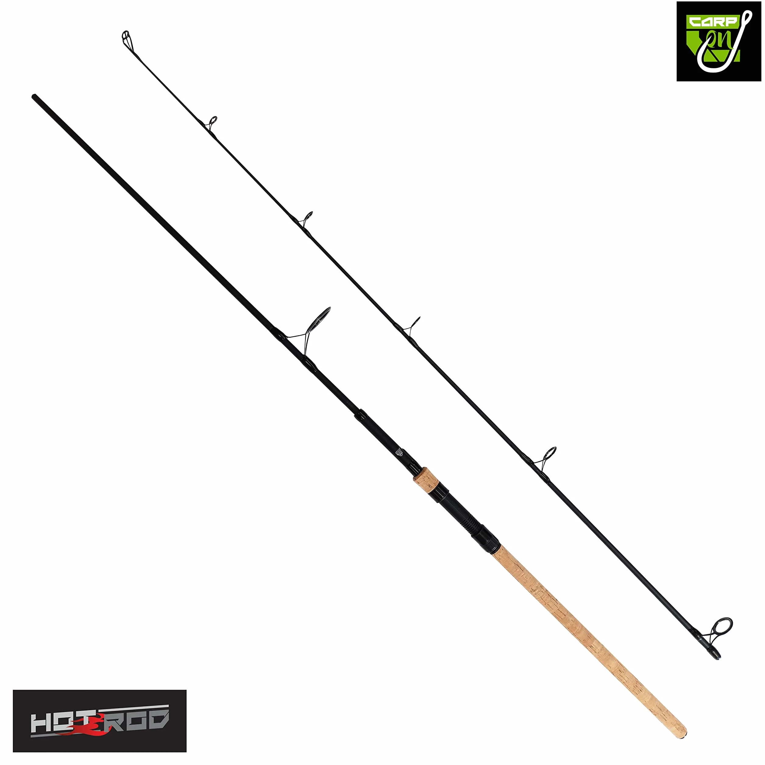 Hotrod 3m 10ft Extender Carp Fishing Rod 2 Piece Part-Tele Full Cork Handle Test Curves 3lb 3.25lb 3.50lbs Ultra Light High Grade Korean Carbon