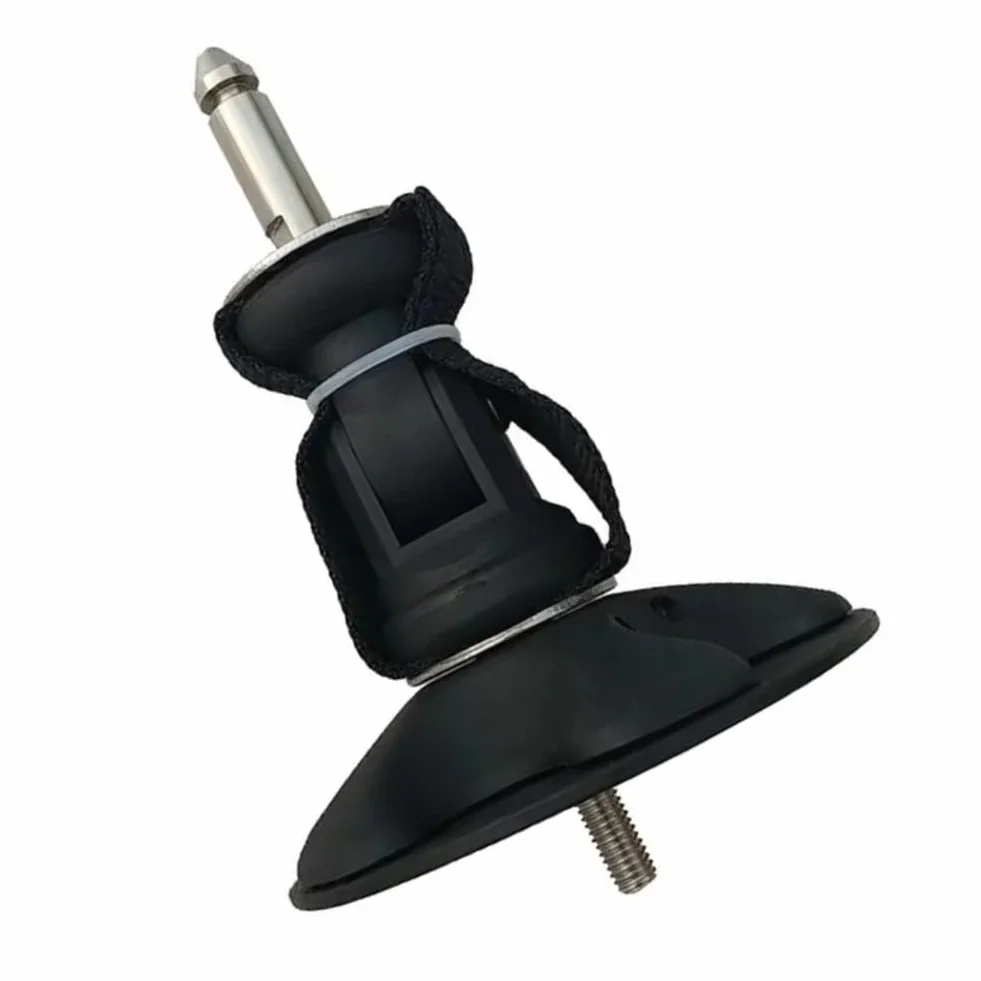 DAZZLEEX Junta de pie de mástil de tendón de surf 360° rotación, pin M8 nailon acero inoxidable para windsurf