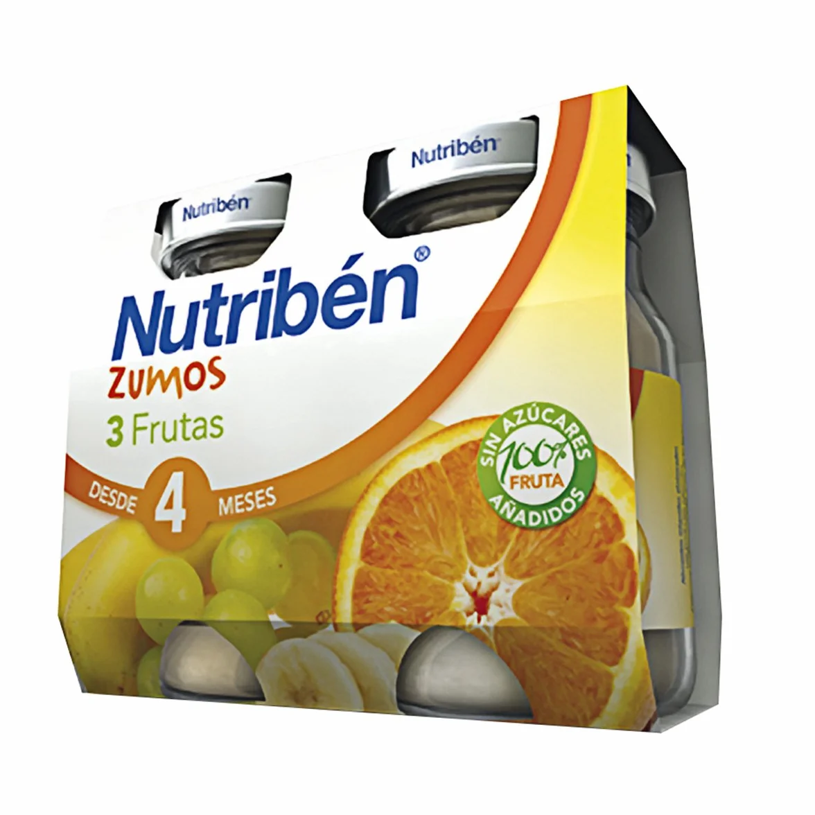 Nutriben Zumo 3 Frutas- 2 paquetes de 130 ml