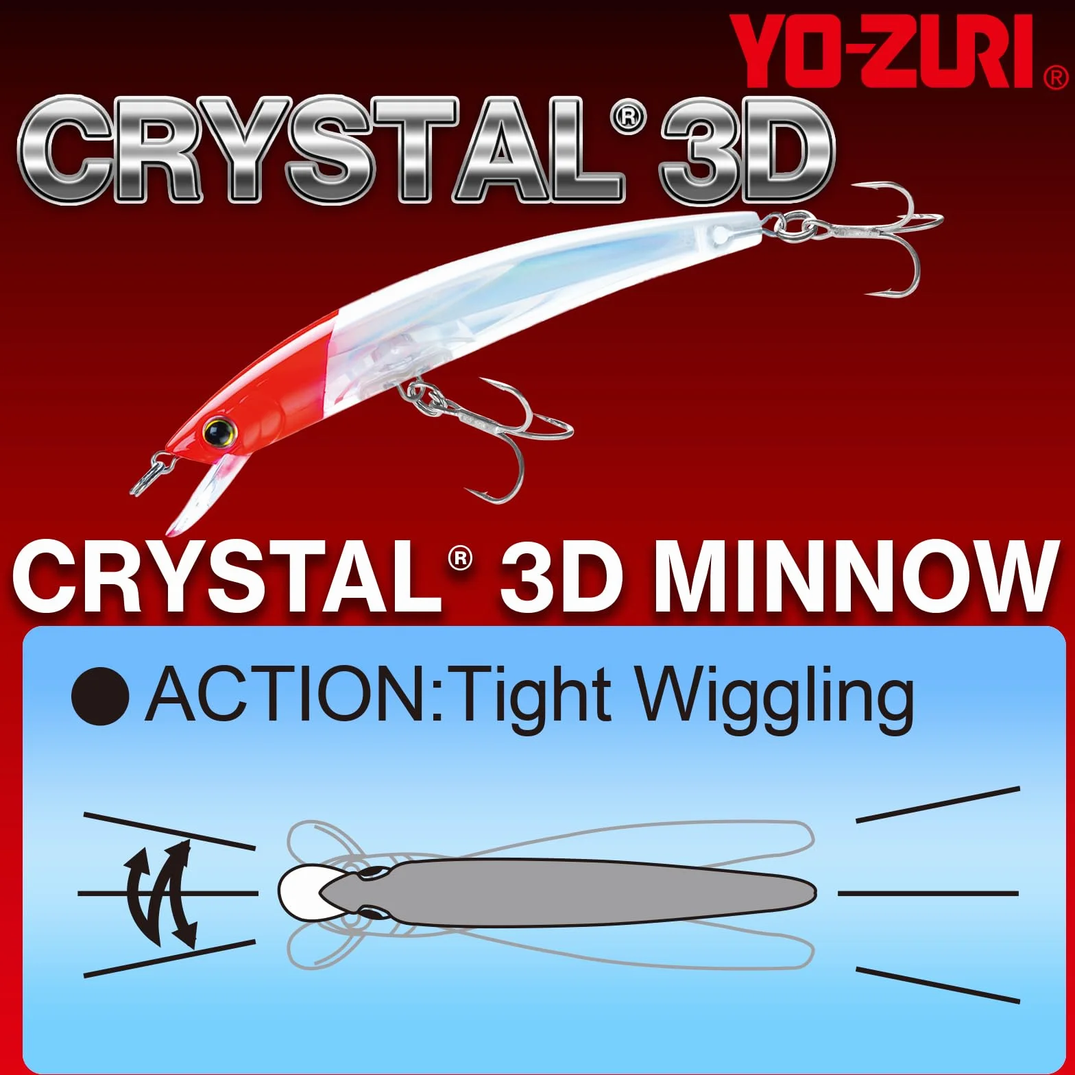 Yo-Zuri Crystal 3D 90mm Minnow Real Mullet