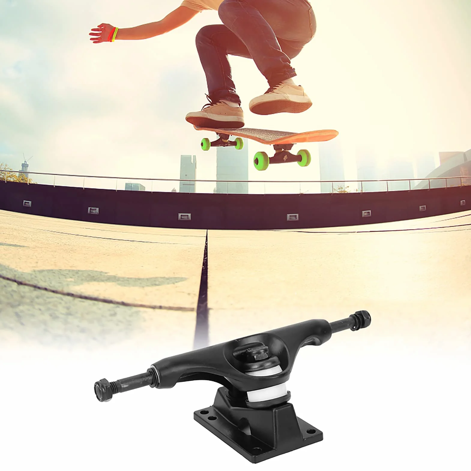BuyWeek Soporte de Monopatín Aleación de Aluminio 2 Piezas 4-8 Pulgadas para Longboard